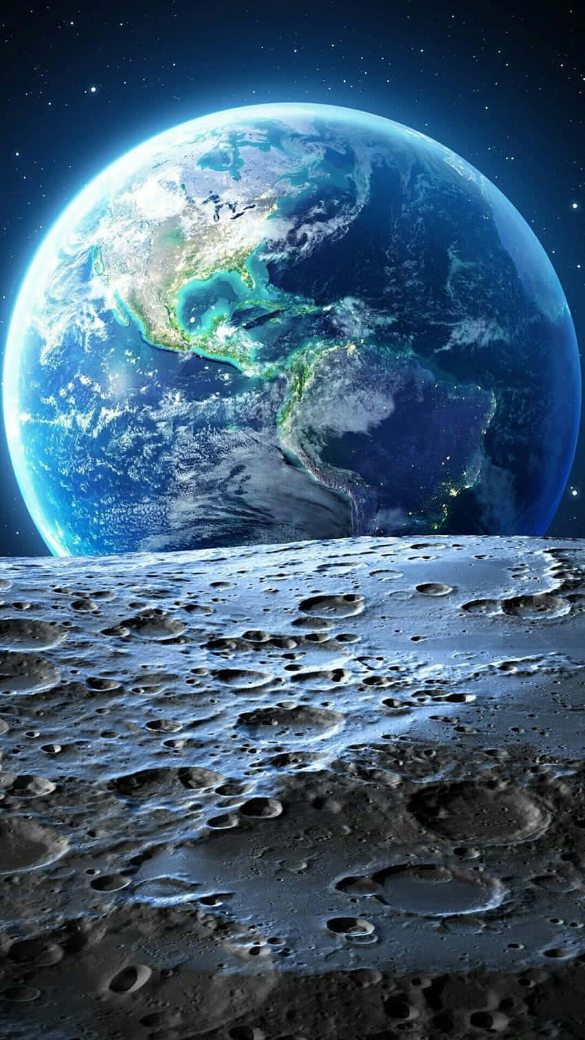 iPhone XR, Blue, Earth, HD Phone Wallpaper
