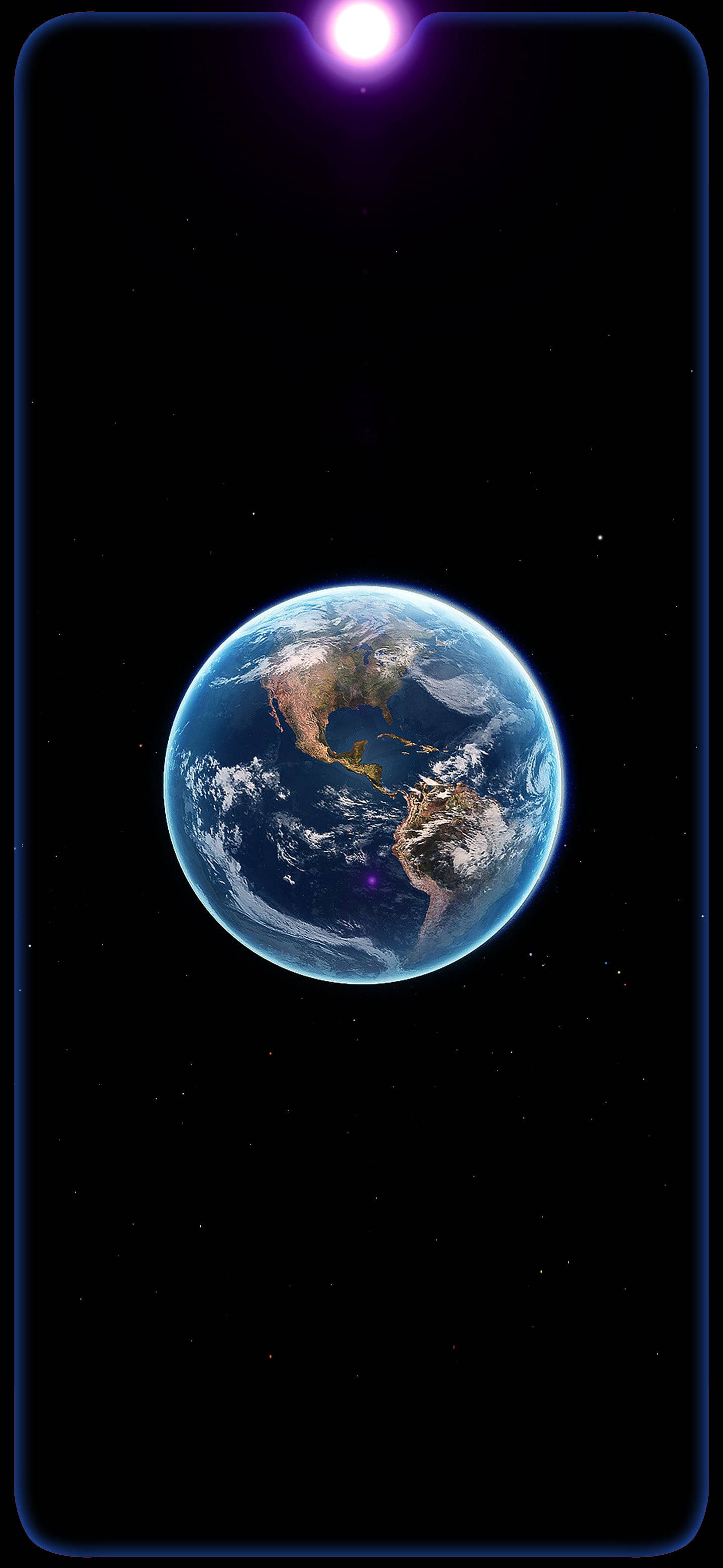 iPhone Xs, Earth, deep space, 2K Phone Wallpaper