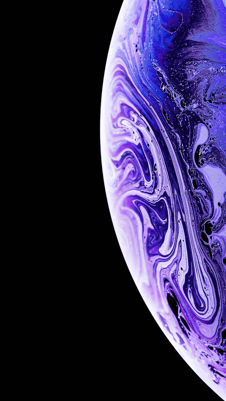 iPhone Xs, Planetary-themed, purple, HD Phone Wallpaper