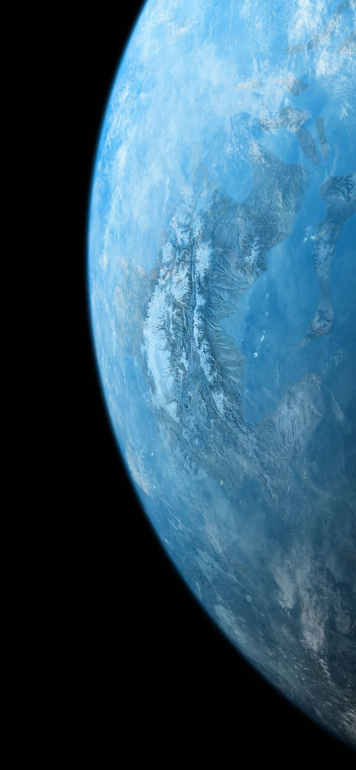 iPhone Xs Planet, Earth, blue oceans, 2K Phone Wallpaper