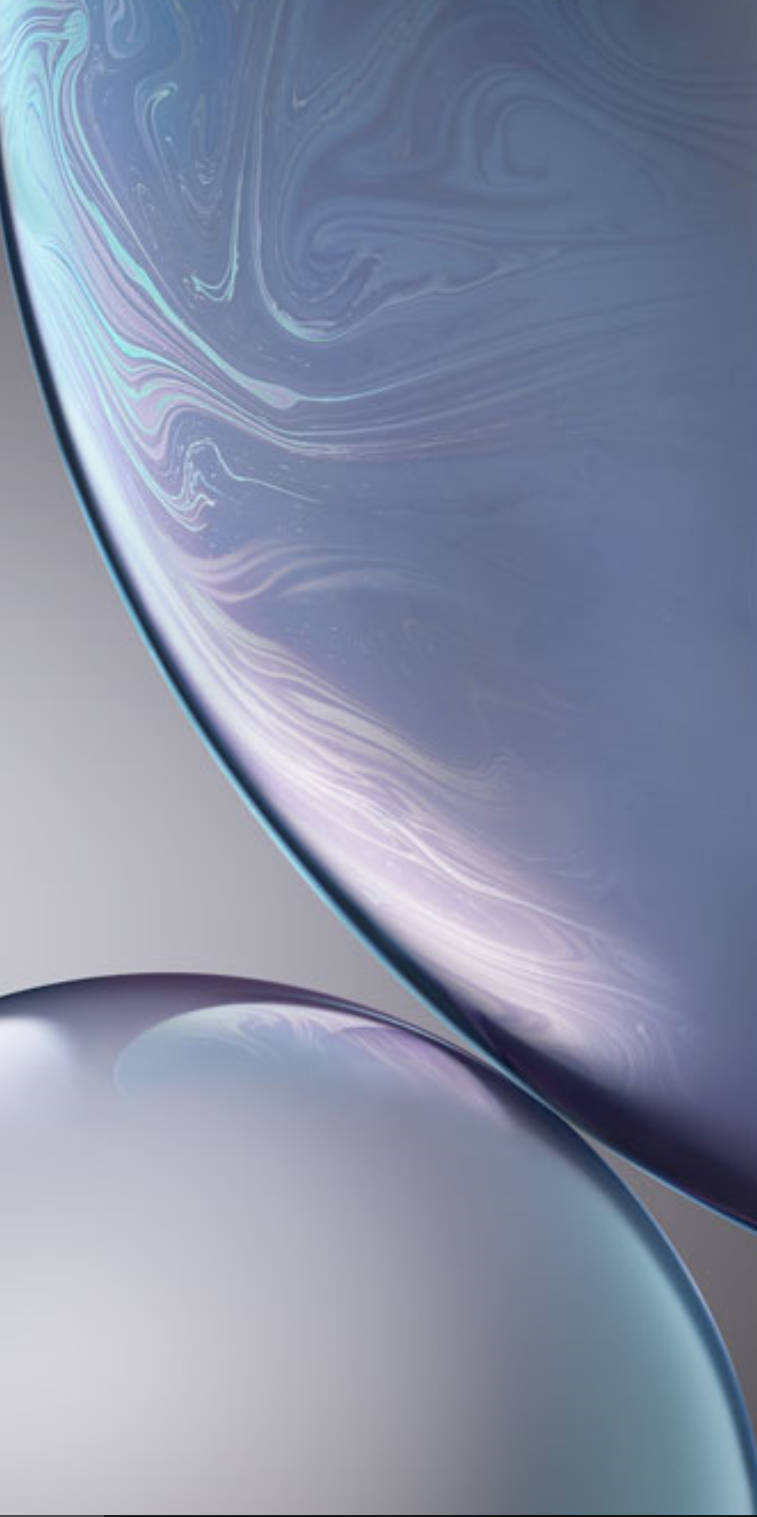 iPhone Xs, translucent glass orbs, swirling iridescent patterns, HD Phone Wallpaper
