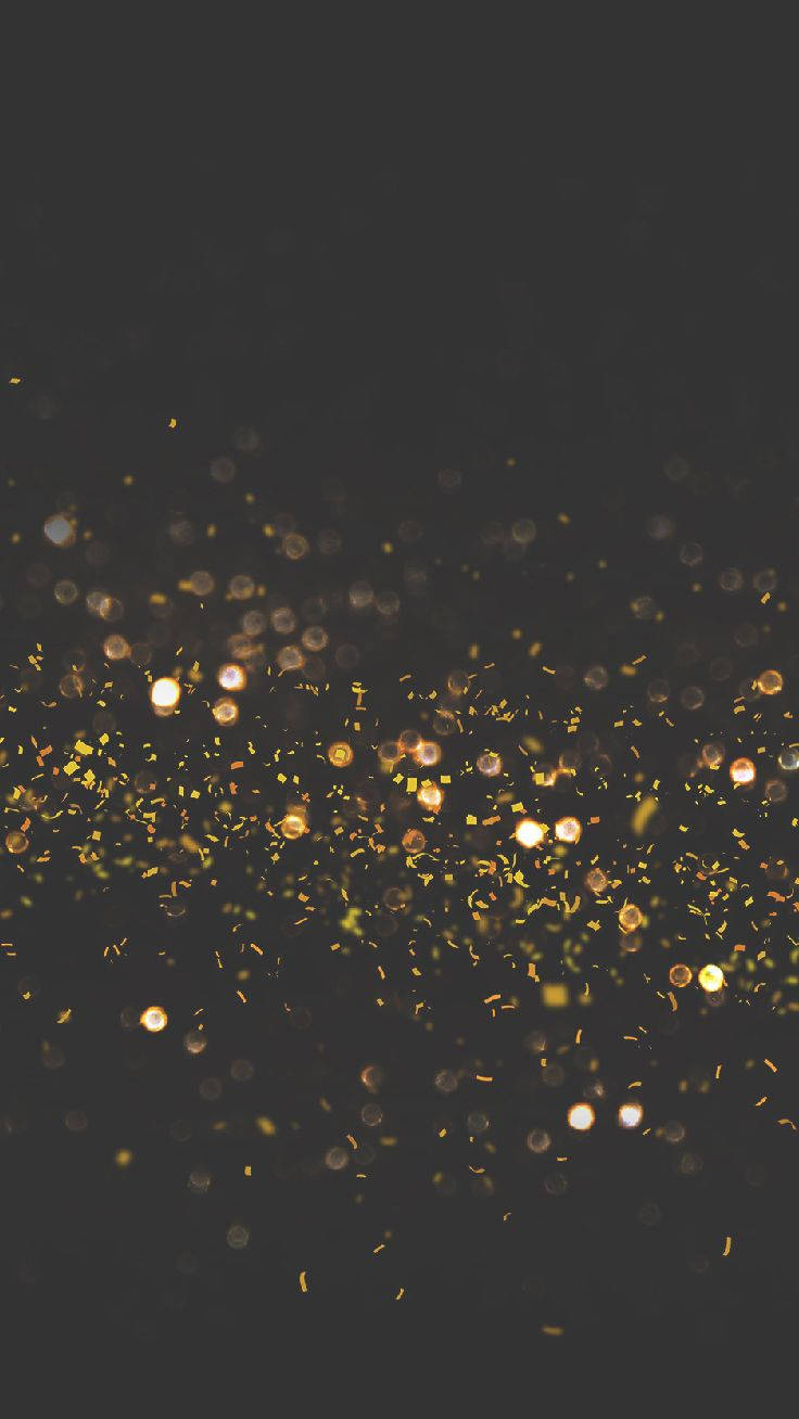 iPhone Xs, bokeh lights, golden glitter particles, HD Phone Wallpaper