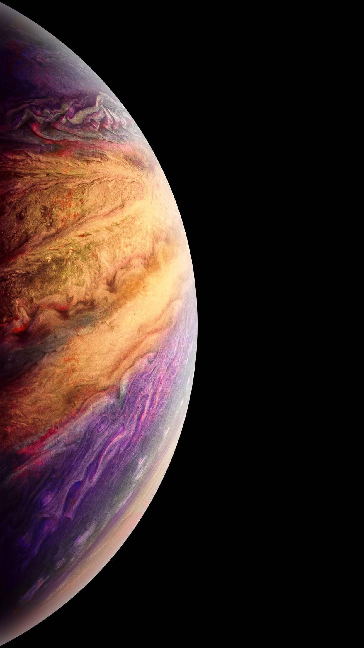 iPhone Xs, variegated, orange, Full HD Phone Wallpaper