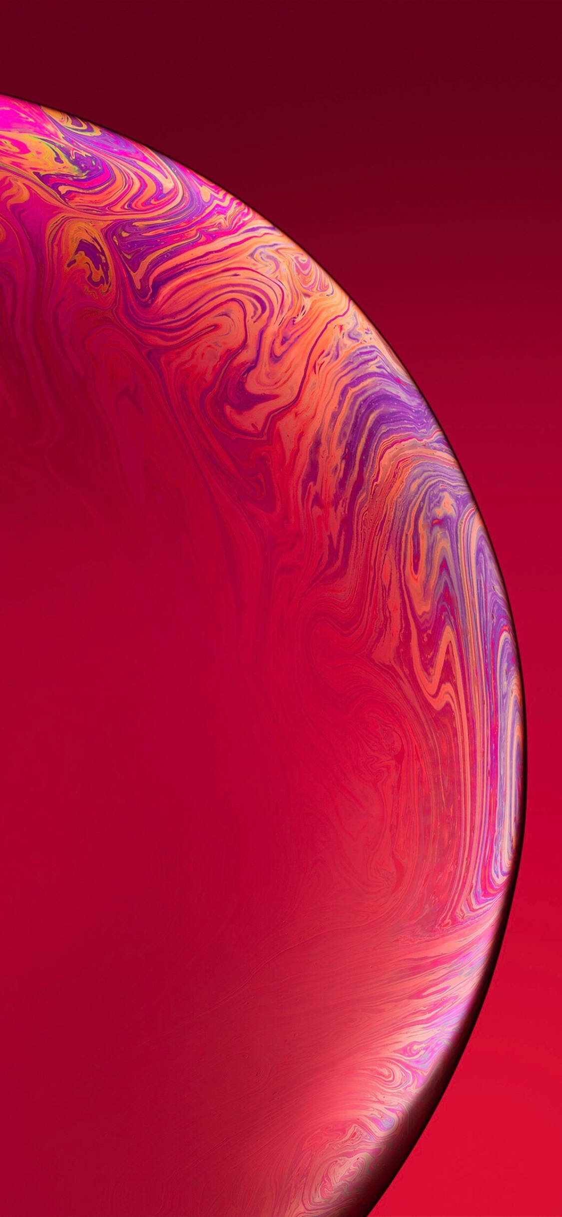 iPhone Xs, red, purple, Full HD Phone Wallpaper