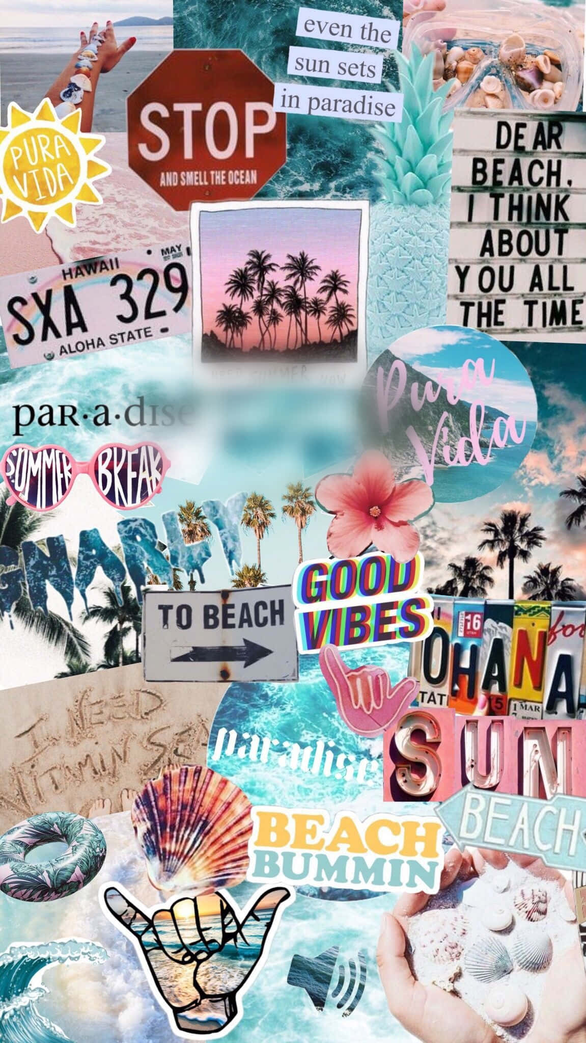 iPhone, beach, palm trees, Full HD Phone Wallpaper