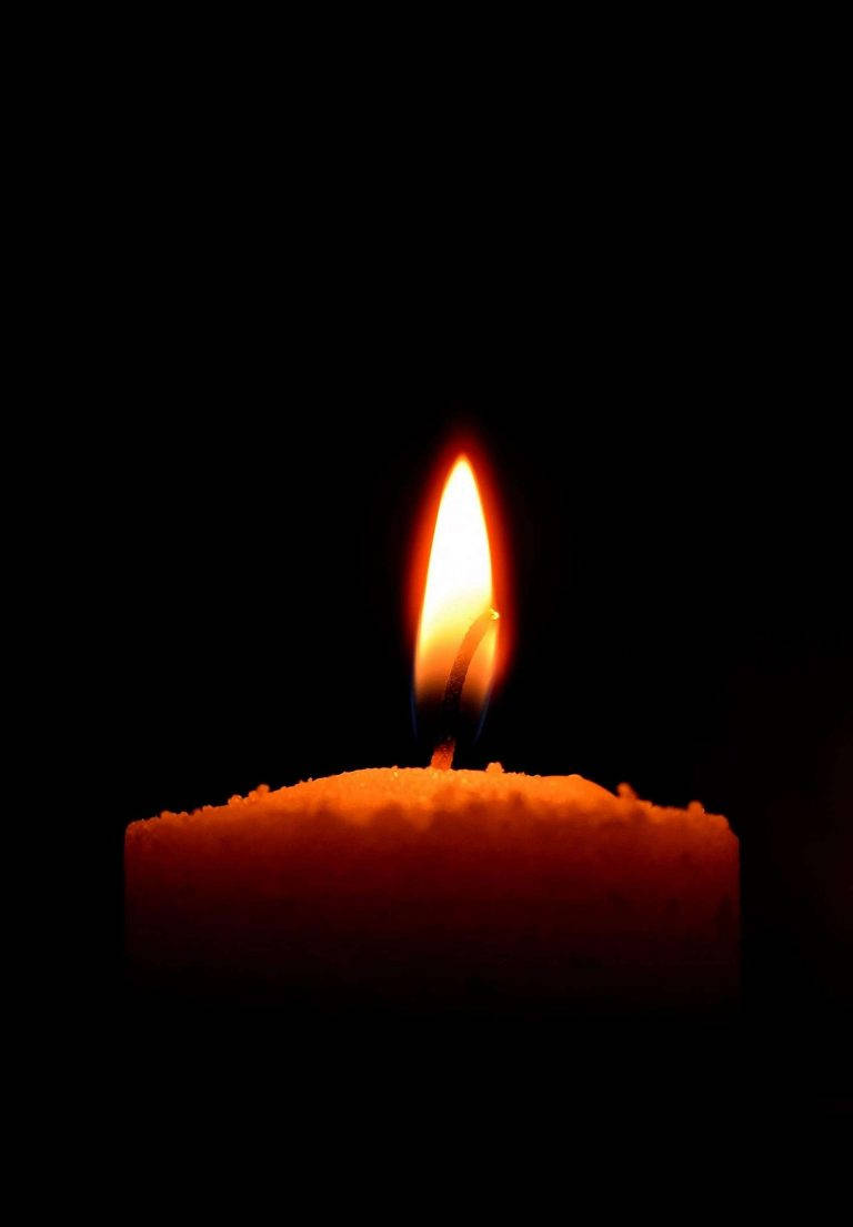 lit candle, dark iPad 2021, warm orange glow, SD Phone Wallpaper