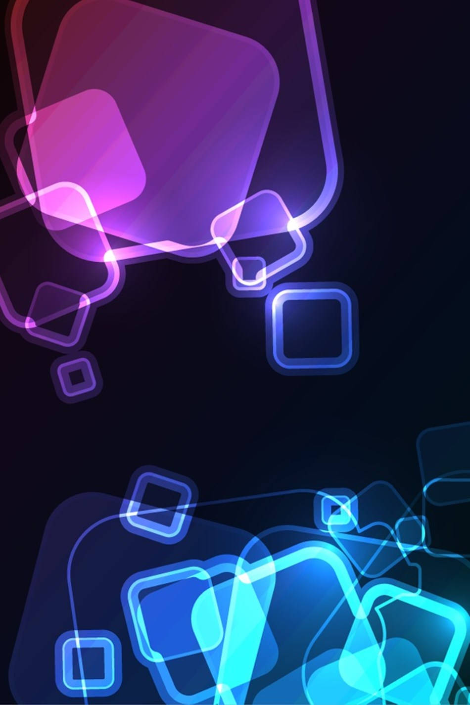 iPod Touch, glowing purple, glowing blue, HD Phone Wallpaper