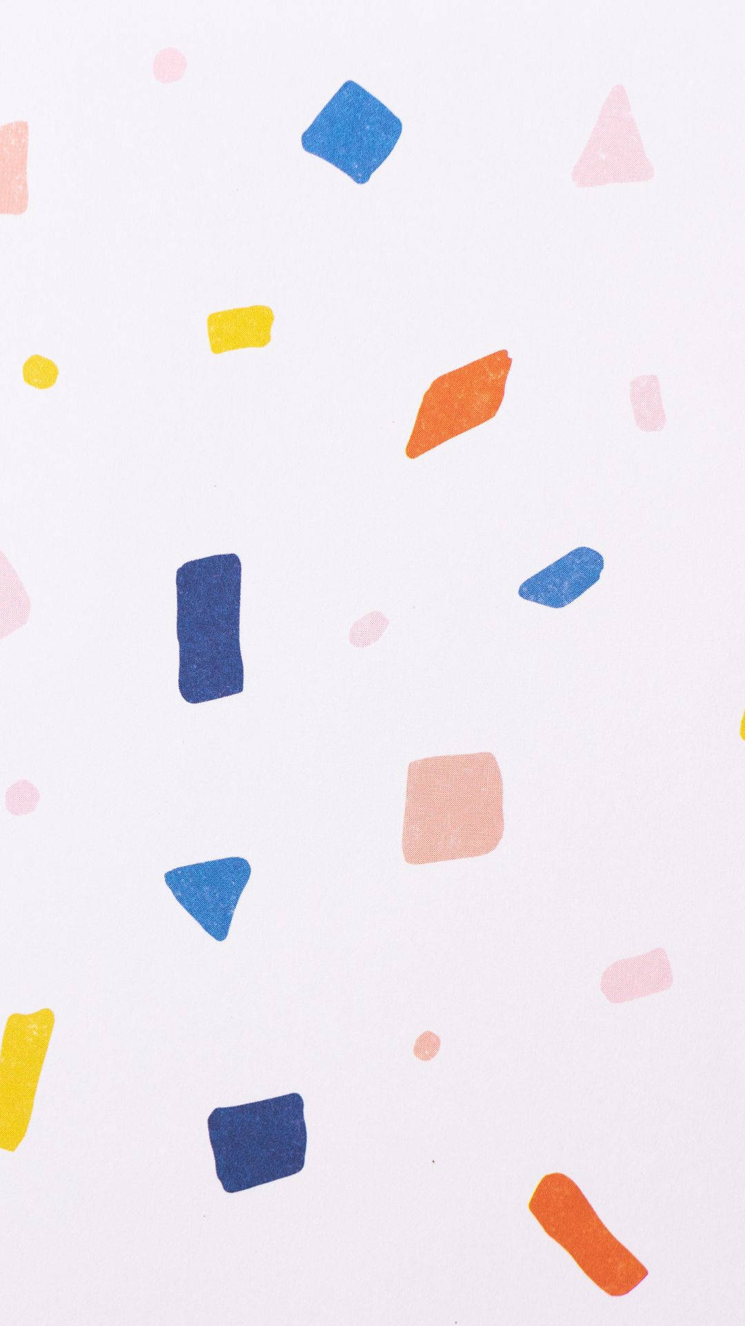 iPod Touch, colorful geometric shapes, soft white background, Full HD Phone Wallpaper
