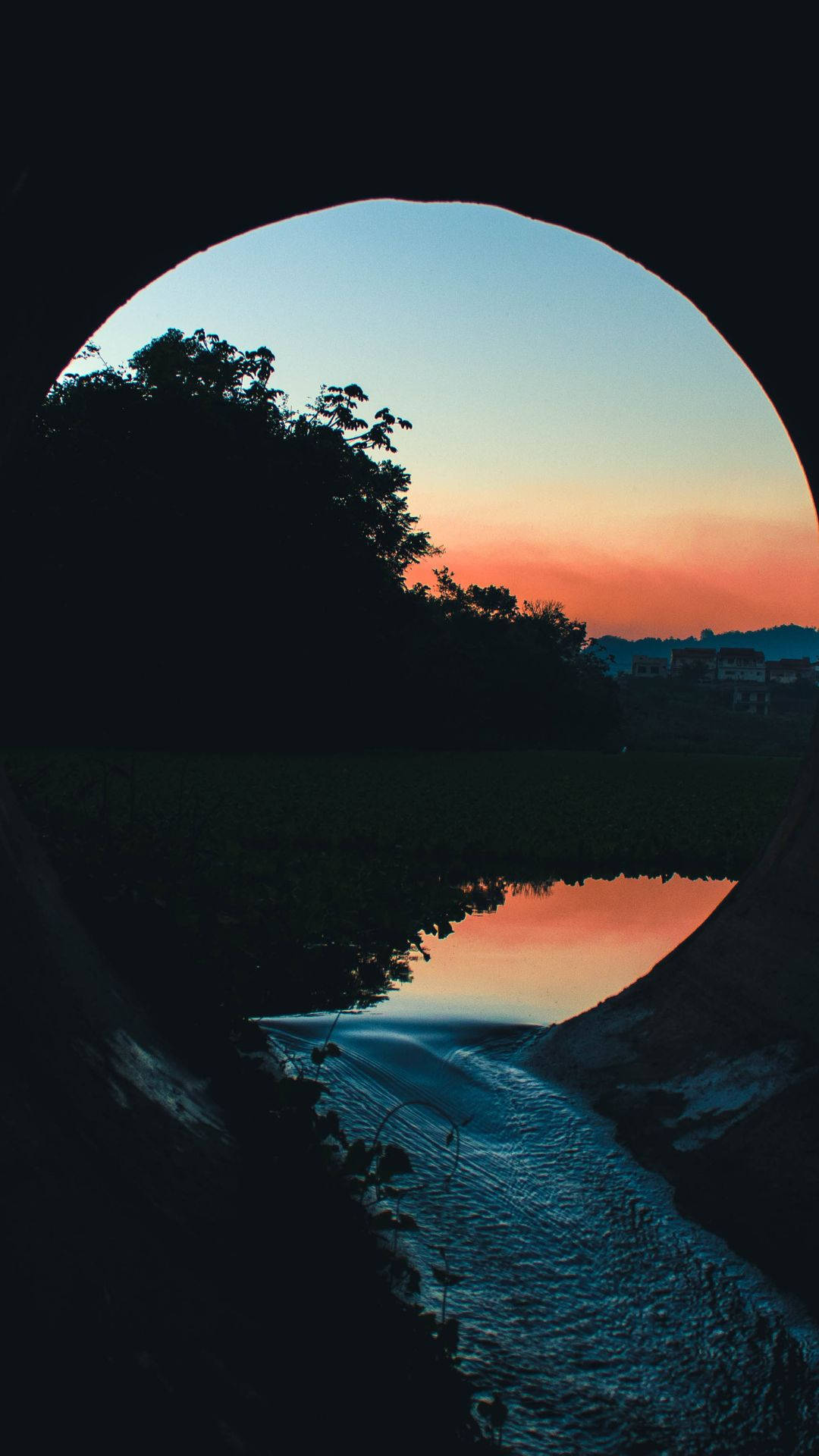 iPod Touch, sunset, river, Full HD Phone Wallpaper