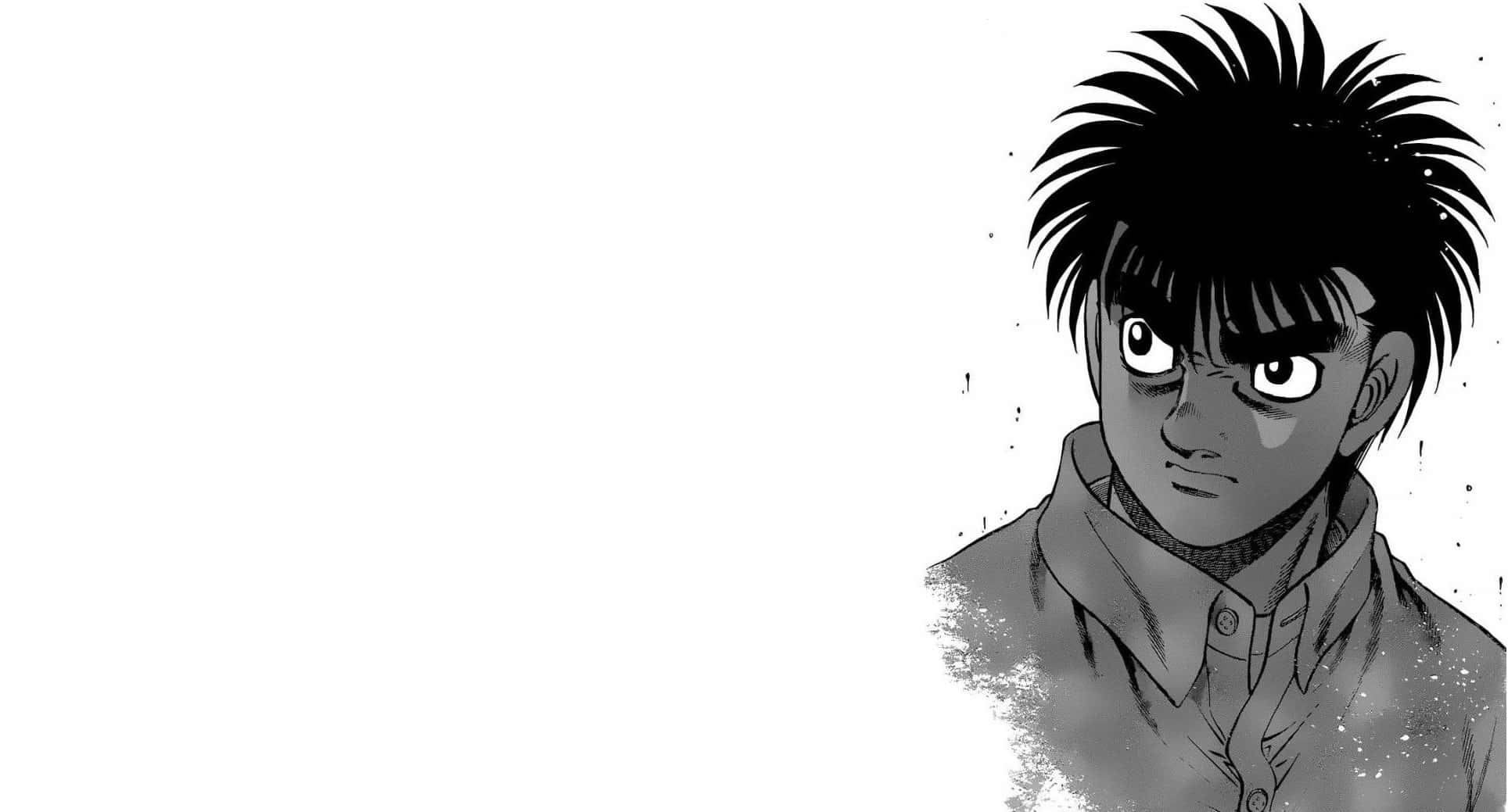 Ippo Makunouchi, anime portrait, spiky black hair, Full HD Desktop Wallpaper