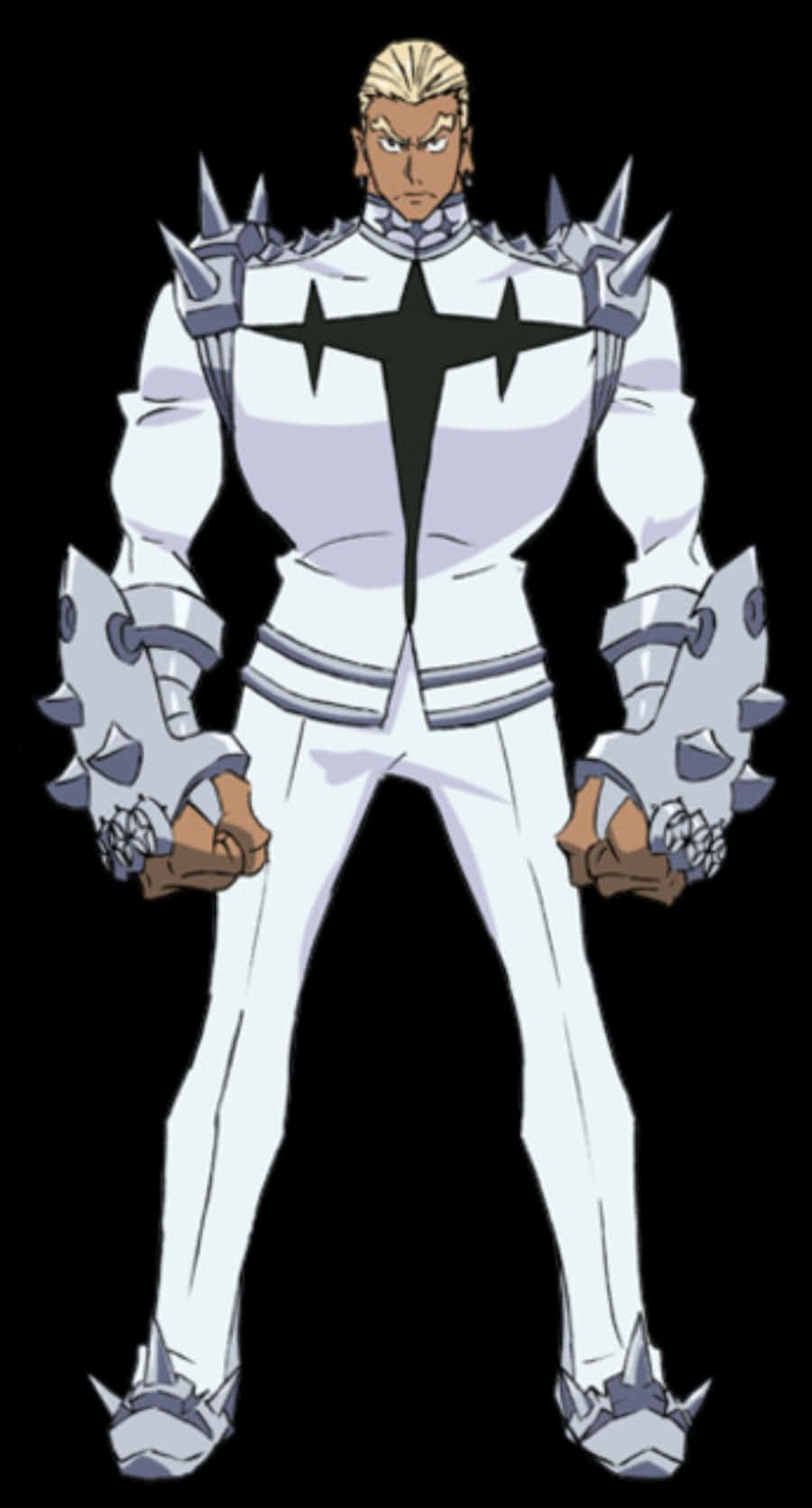 Ira Gamagoori, white spiked armor, black star, HD Phone Wallpaper