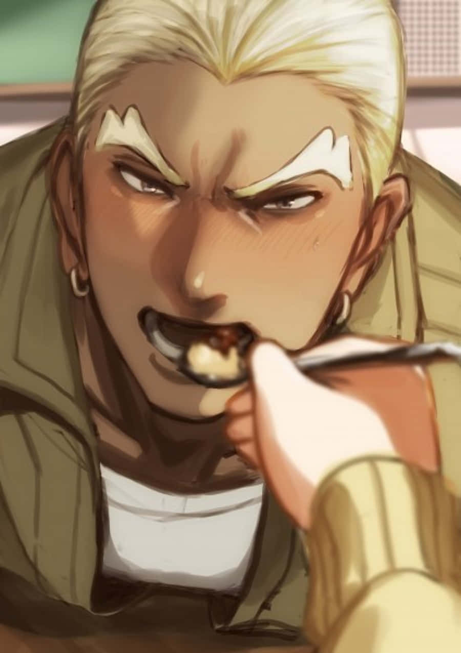 Ira Gamagoori, blonde hair, sharp eyebrows, SD Phone Wallpaper