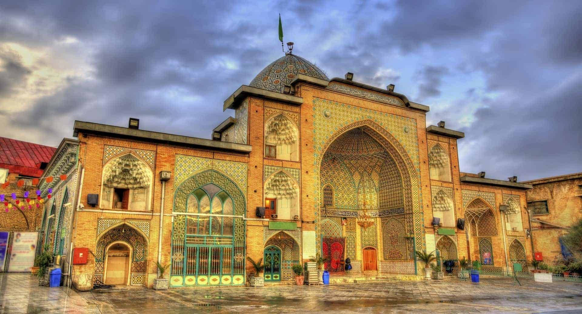 Iran, mosque, cloudy day, Full HD Desktop Wallpaper