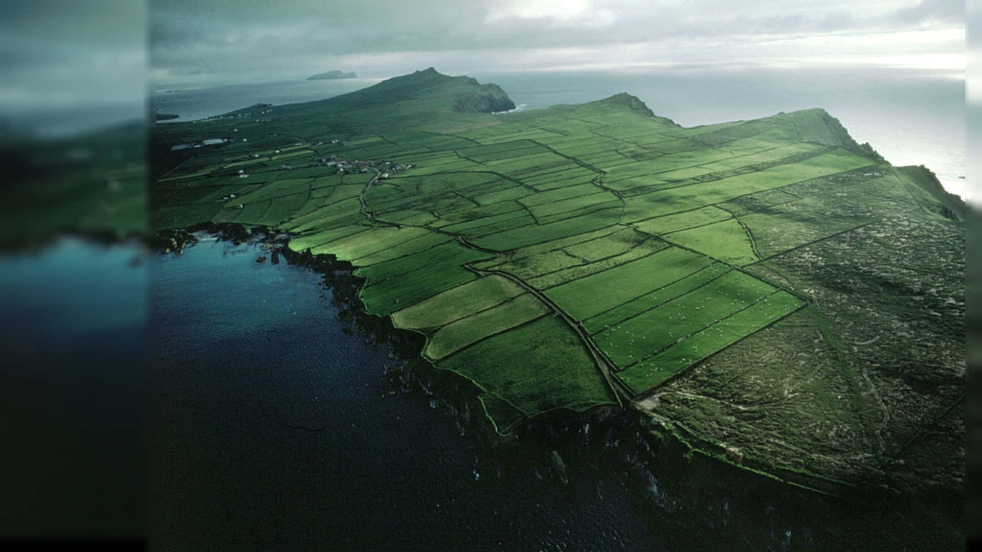 Ireland Desktop, 1920 x 1080, lush green patchwork fields, Full HD Desktop Wallpaper