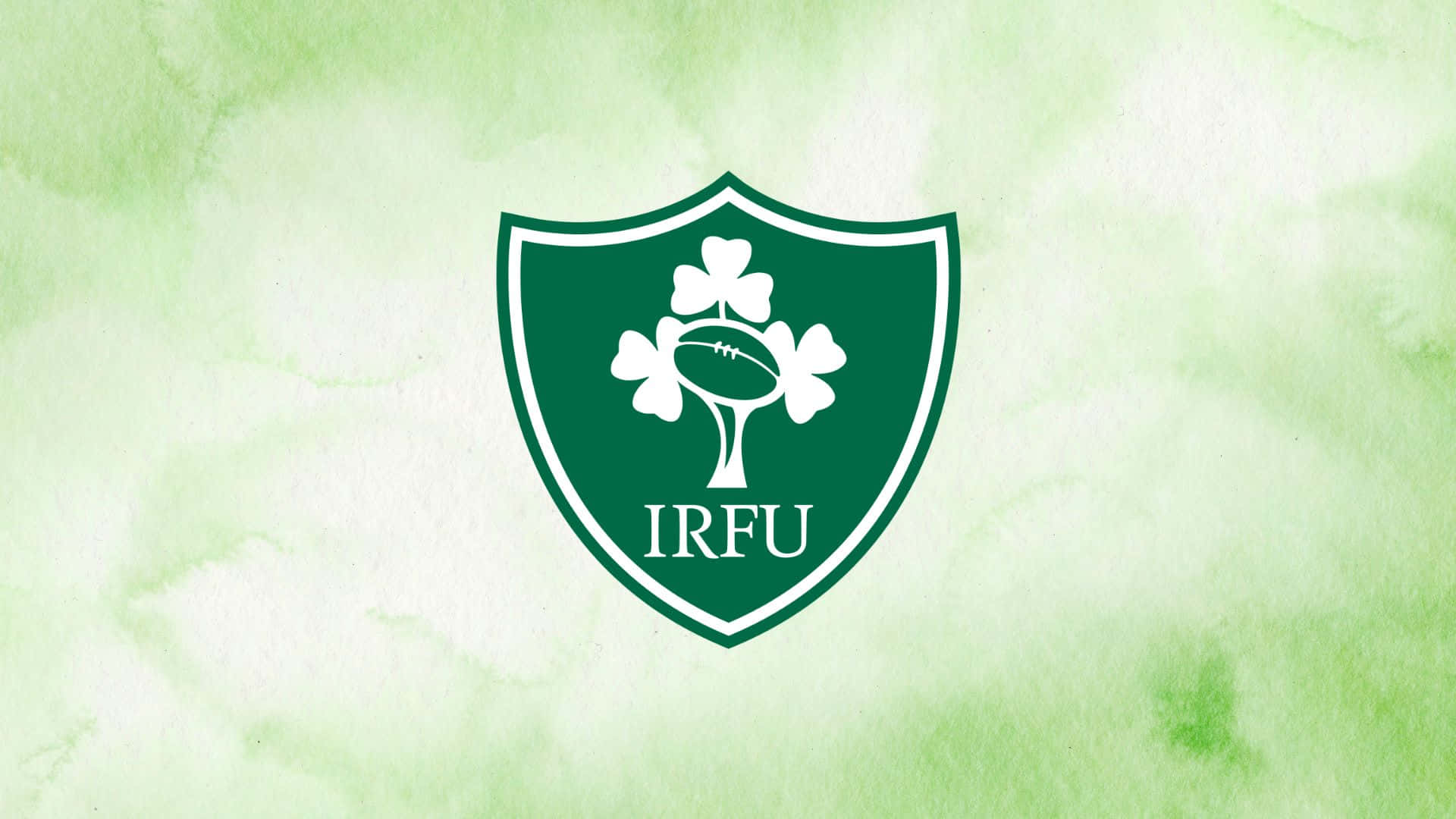 Ireland Rugby, green shield logo, shamrock, Full HD Desktop Wallpaper