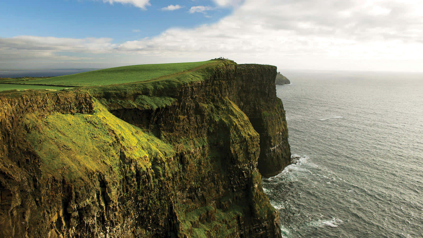 Ireland, cliff, green cliffs, HD Desktop Wallpaper