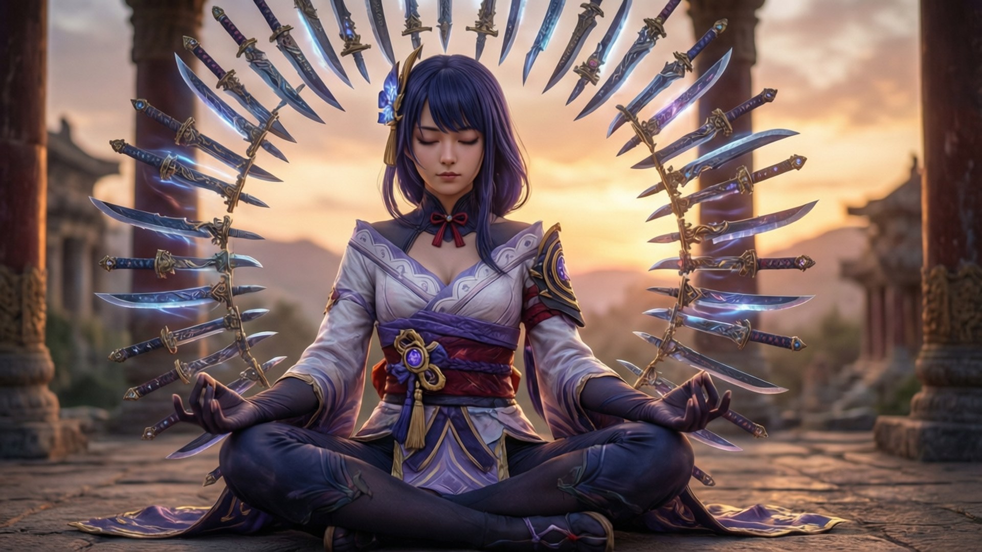 Irelia, blades, circle, Full HD Desktop Wallpaper
