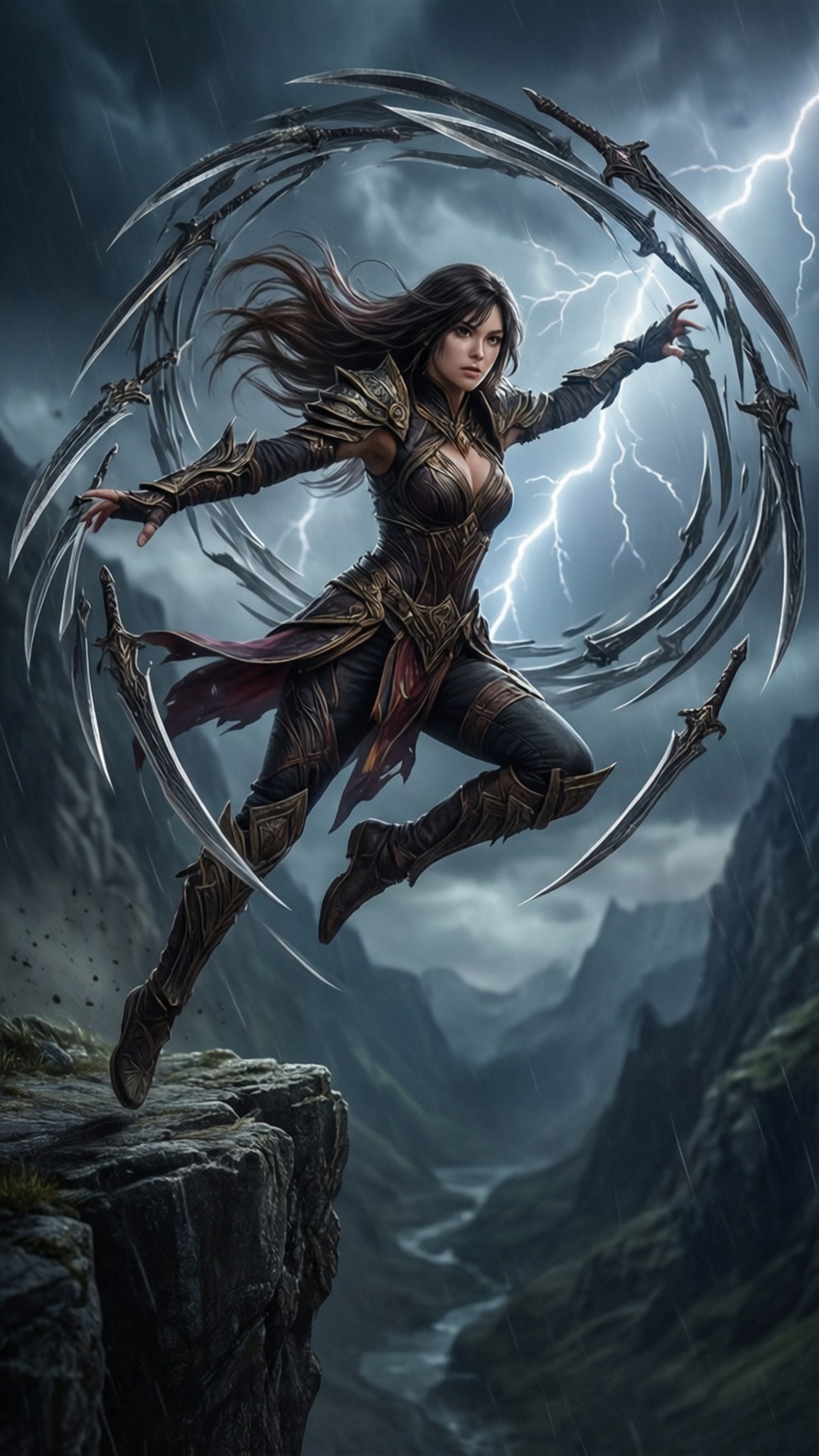 Irelia, cliff, blades, Full HD Phone Wallpaper