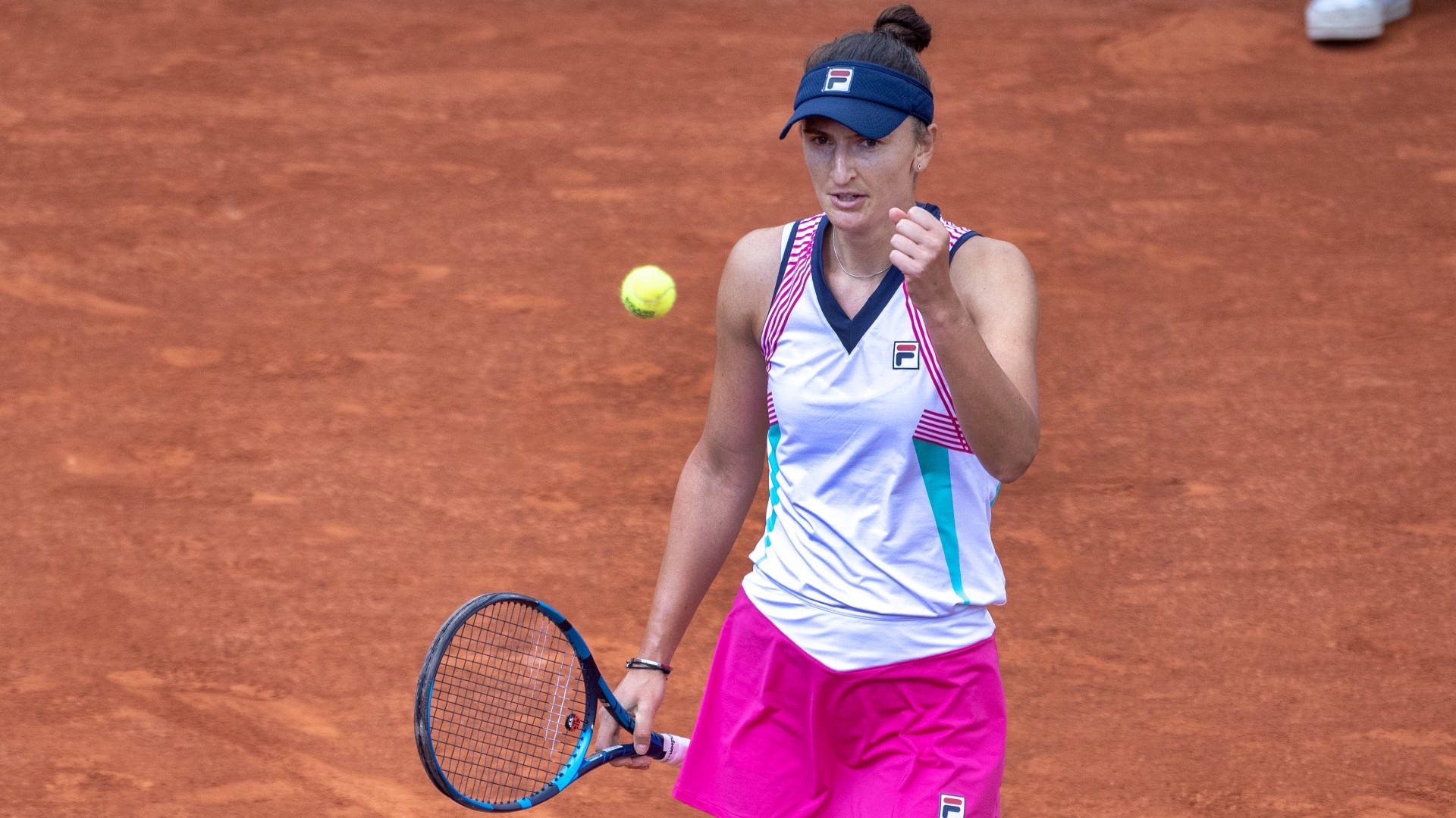 Irina-Camelia Begu, 2012 US Open, pink shorts, Full HD Desktop Wallpaper
