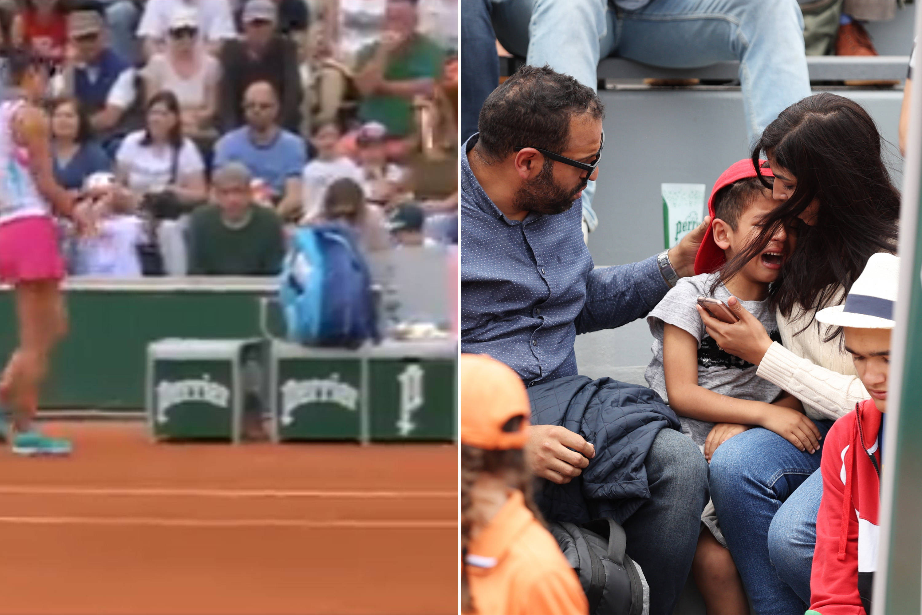 Irina-Camelia Begu, stadium seats, tennis match, 2K Desktop Wallpaper