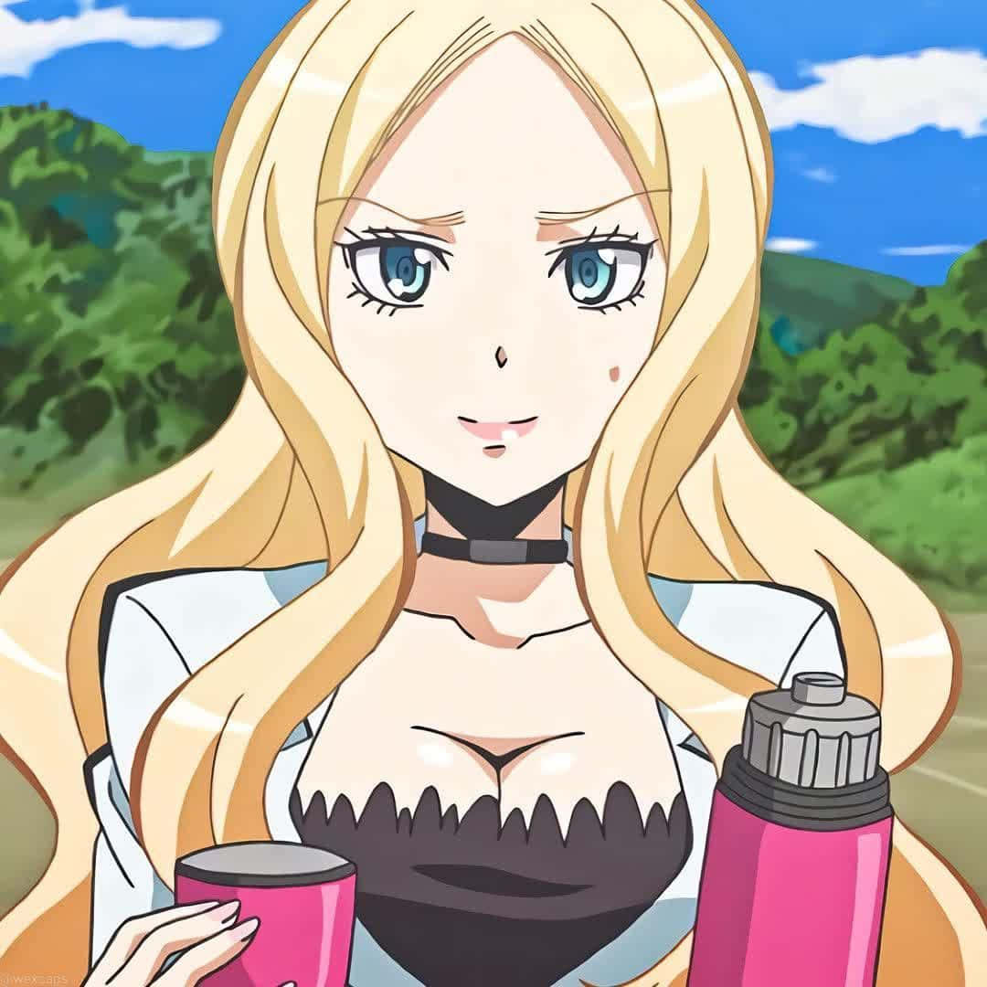 Irina Jelavić, blonde anime girl, blue eyes, SD Desktop Wallpaper