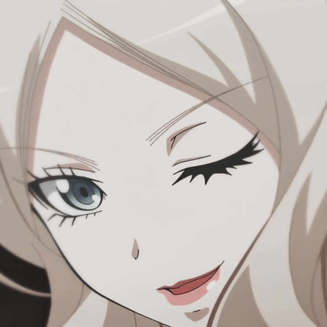 Irina Jelavić, anime girl, one eye closed, SD Desktop Wallpaper
