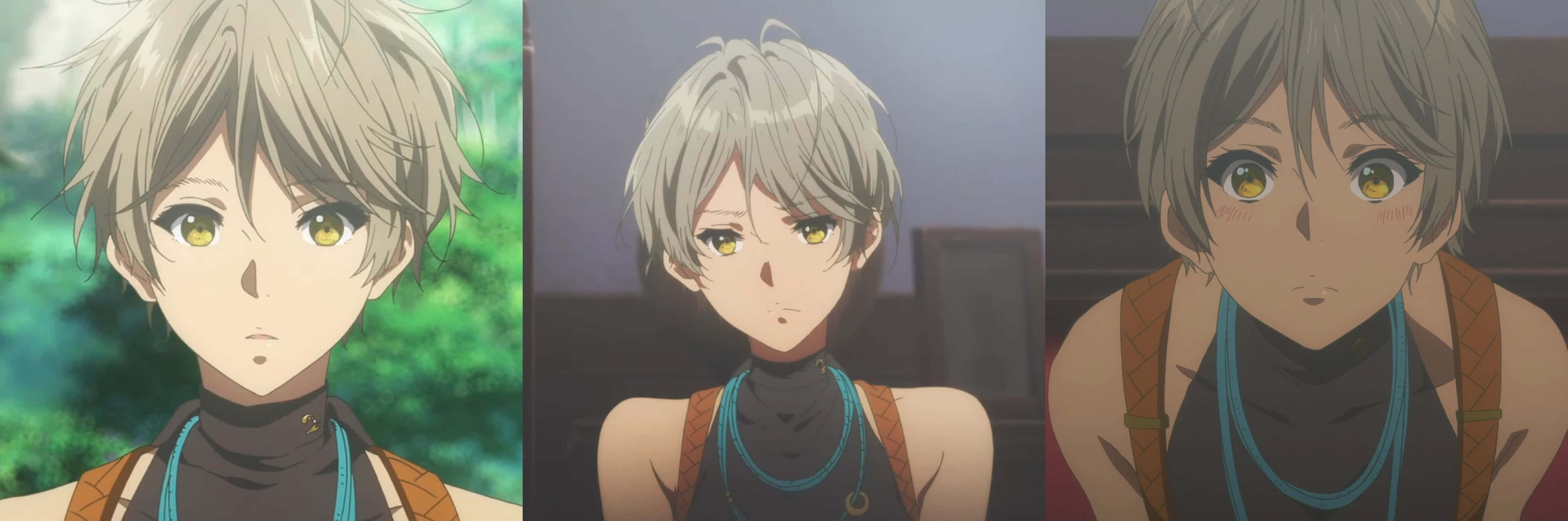 Iris Cannary, gray hair, yellow eyes, 4K Desktop Wallpaper