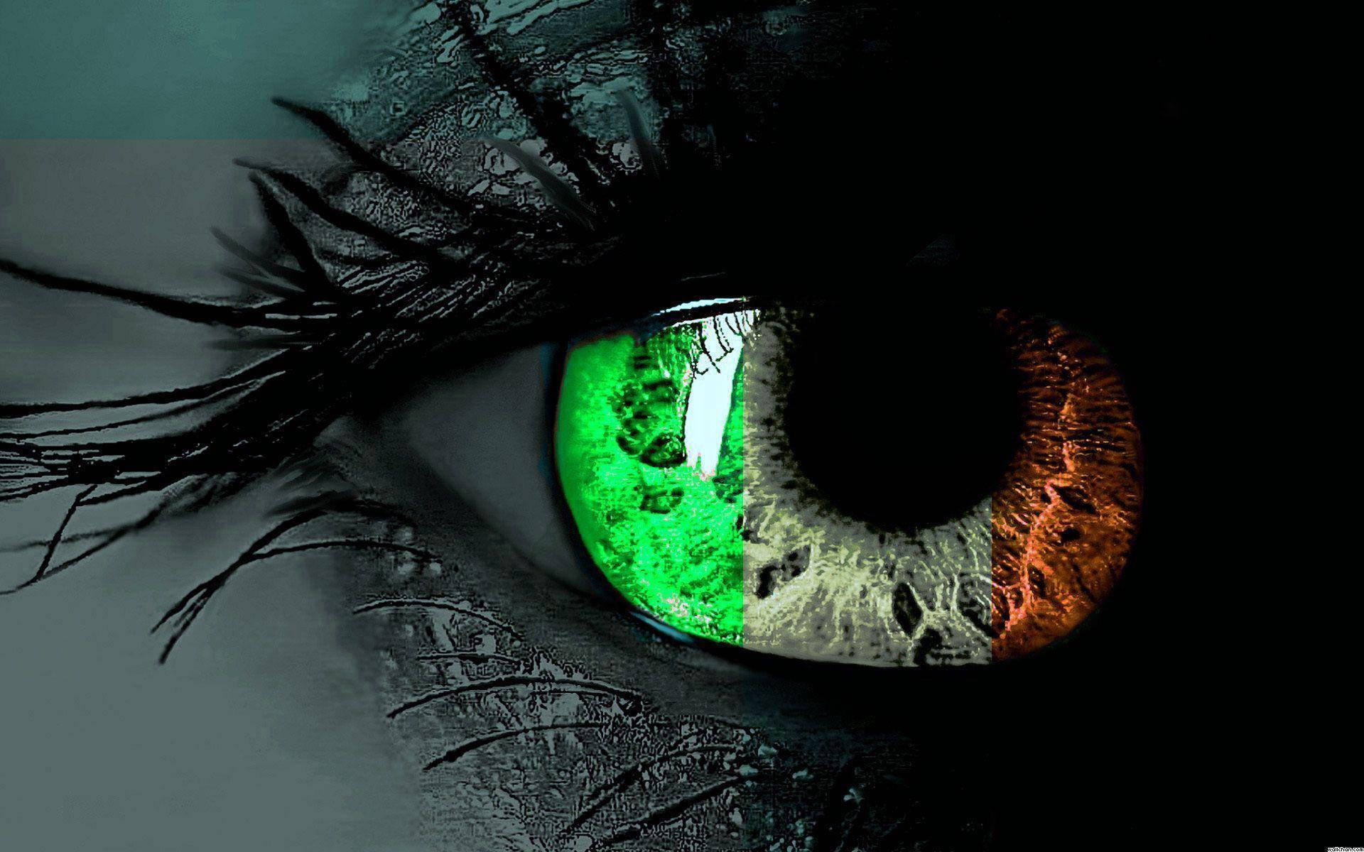 Irish flag, green, white, Full HD Desktop Wallpaper