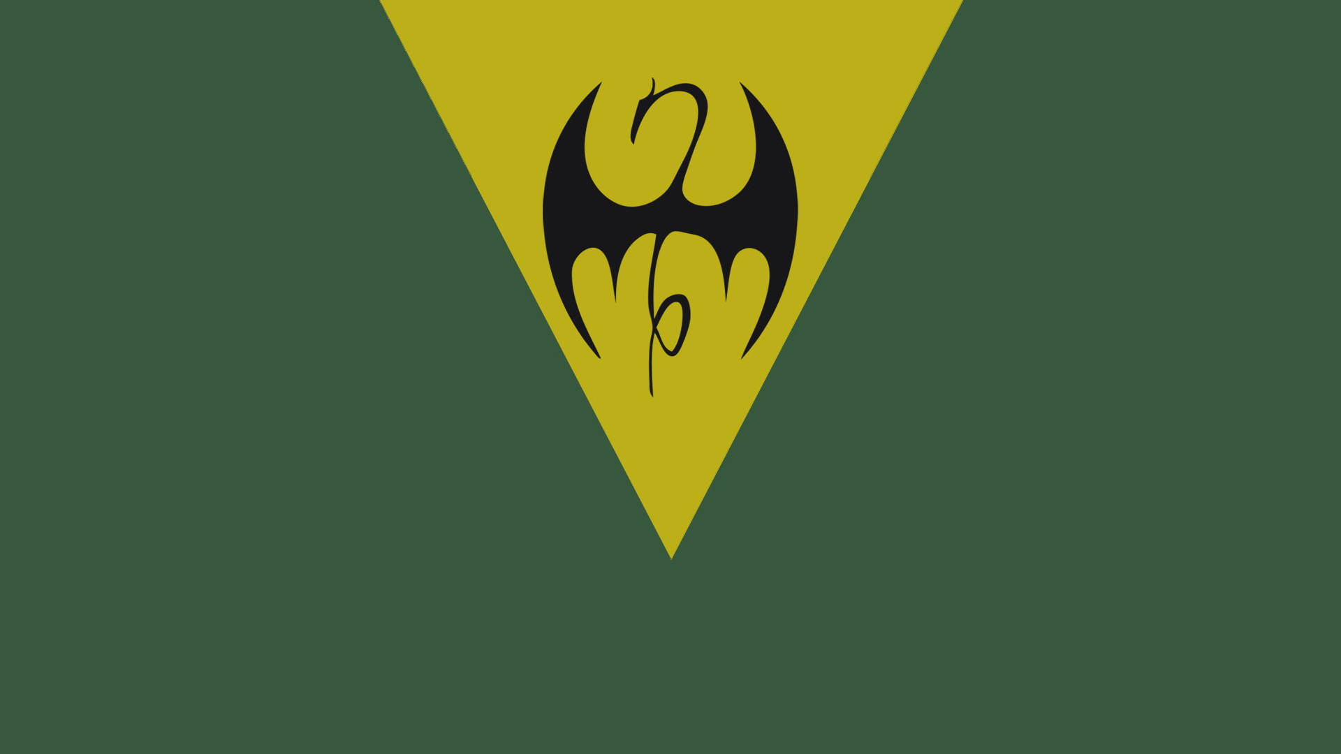 Iron Fist, black, yellow, Full HD Desktop Wallpaper
