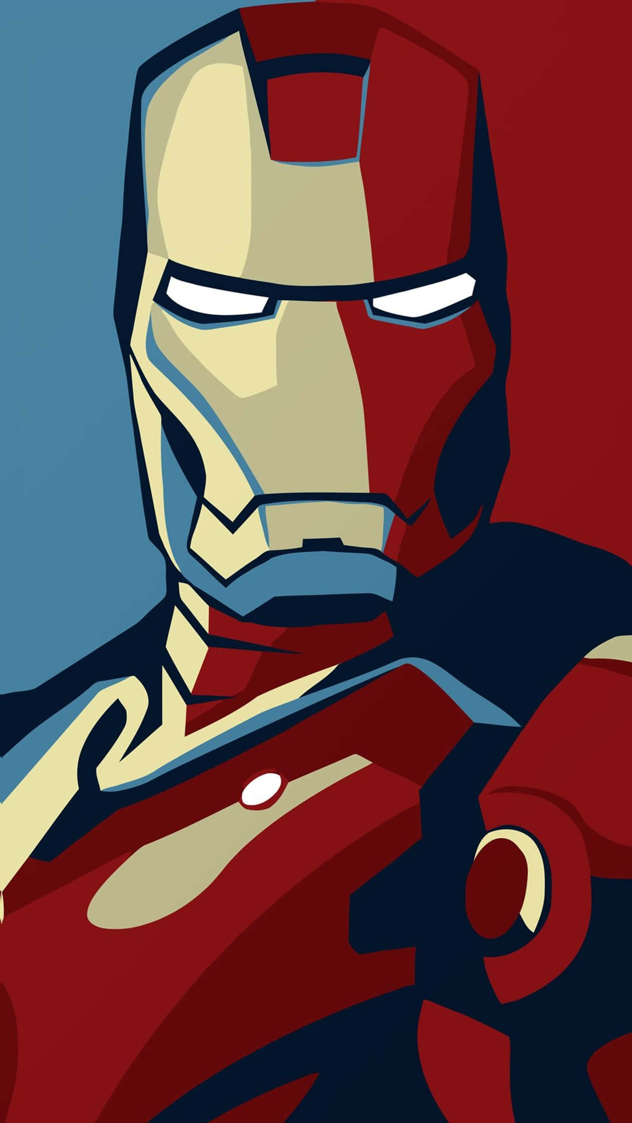 Iron Man, helmet, glowing white eyes, Full HD Phone Wallpaper
