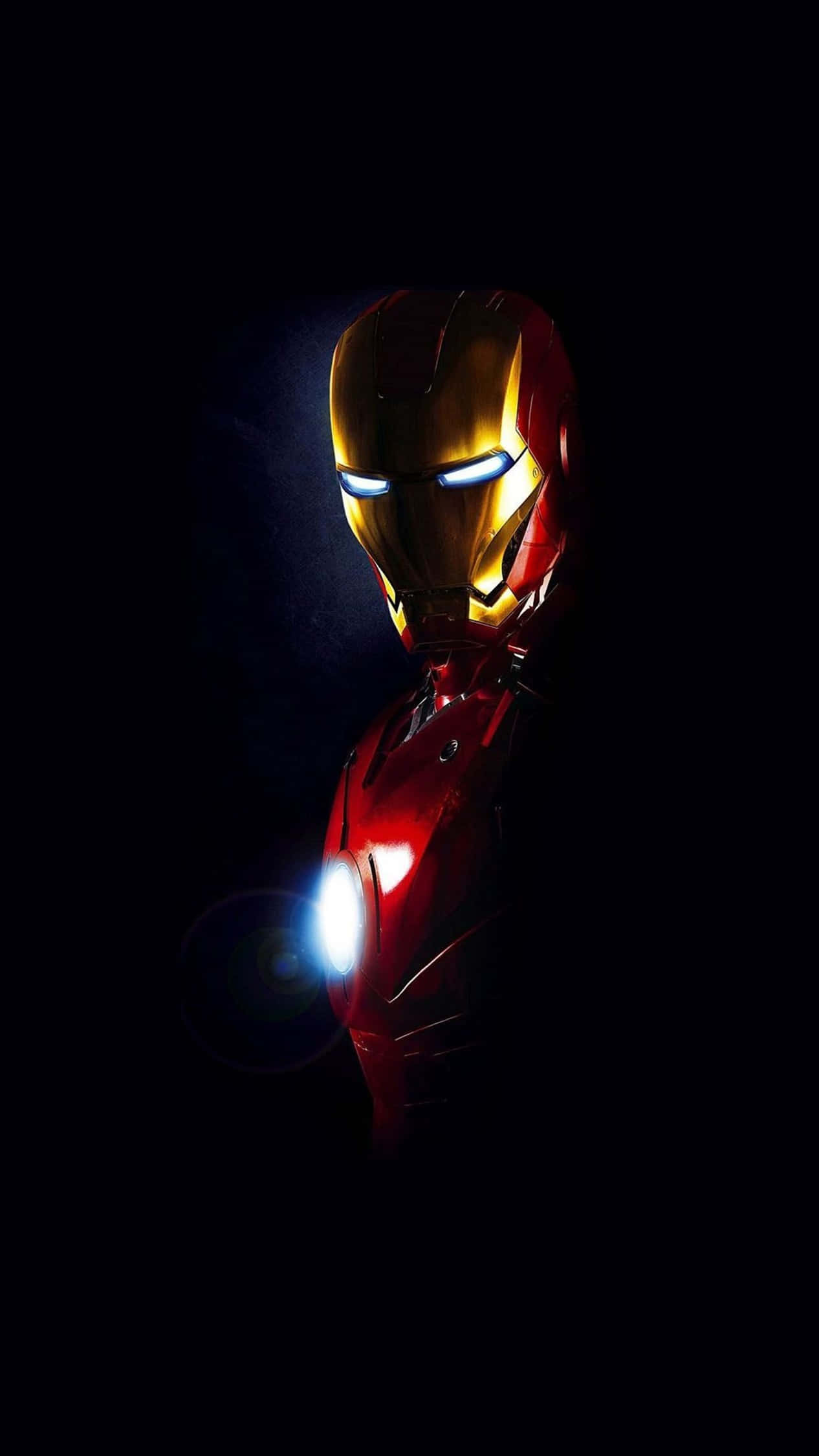 Iron Man, helmet, blue eyes, Full HD Phone Wallpaper