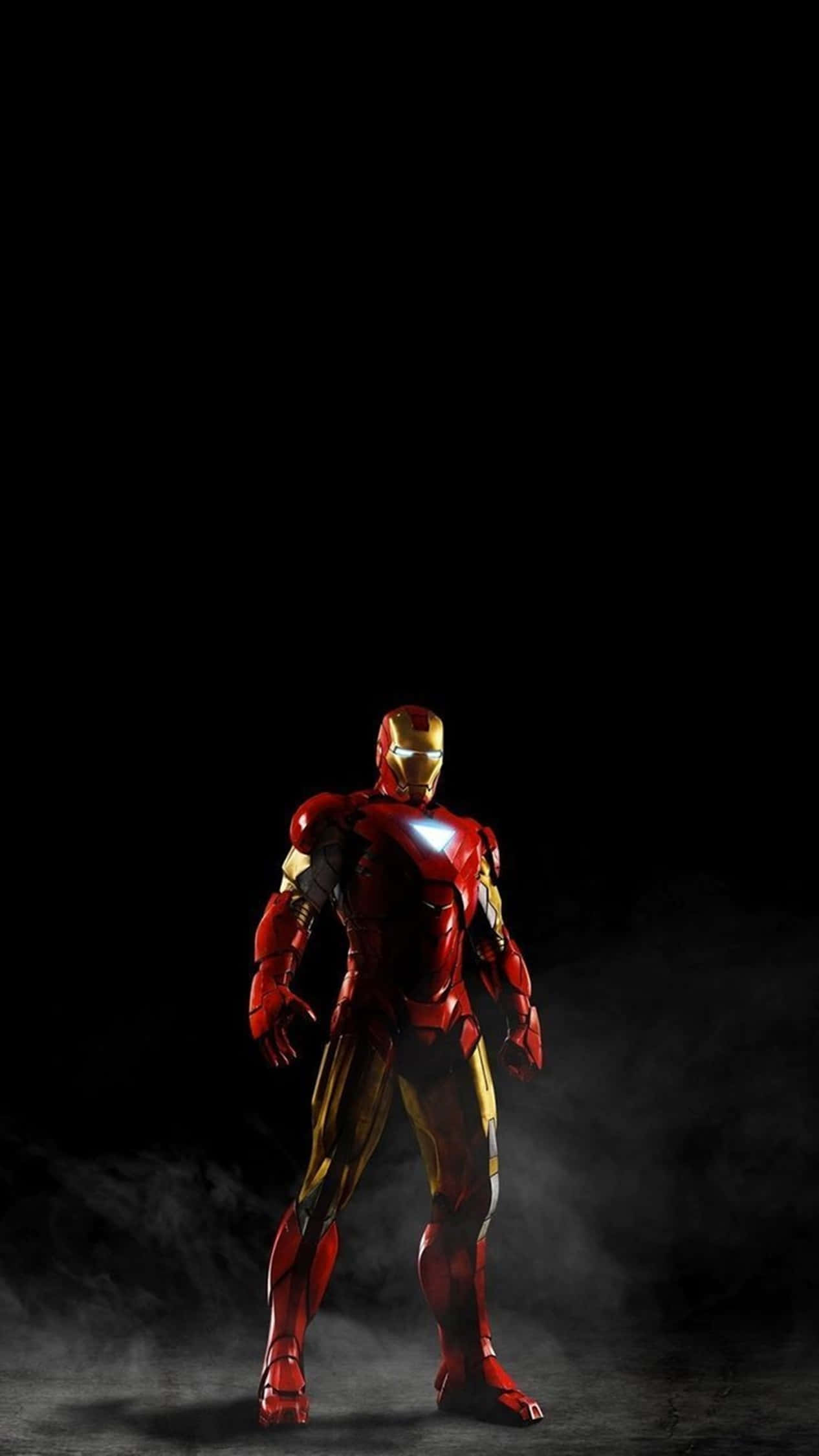 Iron Man, red and gold armor, arc reactor, Full HD Phone Wallpaper