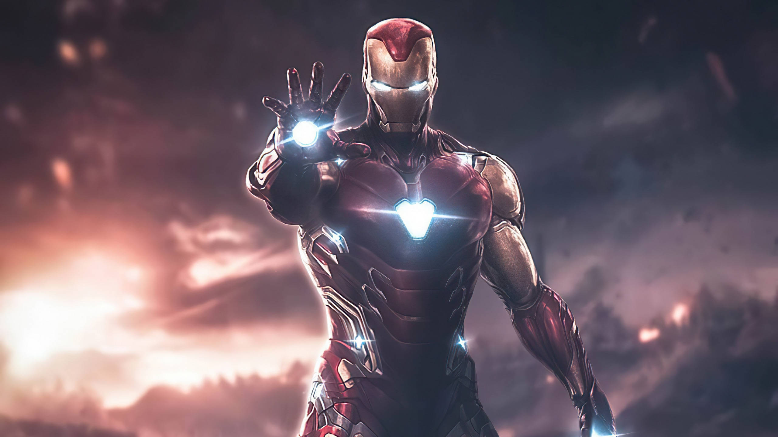 Iron Man, repulsors, arc reactor, 2K Desktop Wallpaper