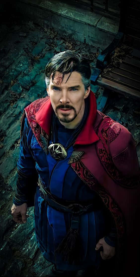 Doctor Strange, ancient temple, red and blue robe, SD Phone Wallpaper