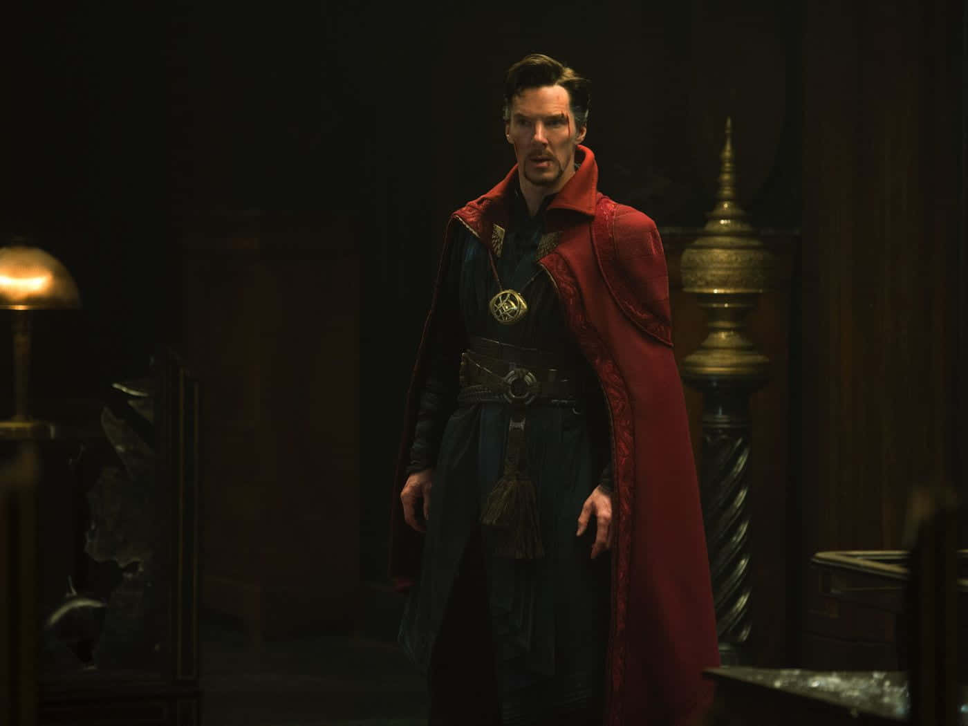 Doctor Strange, red cape, dark robe, HD Desktop Wallpaper