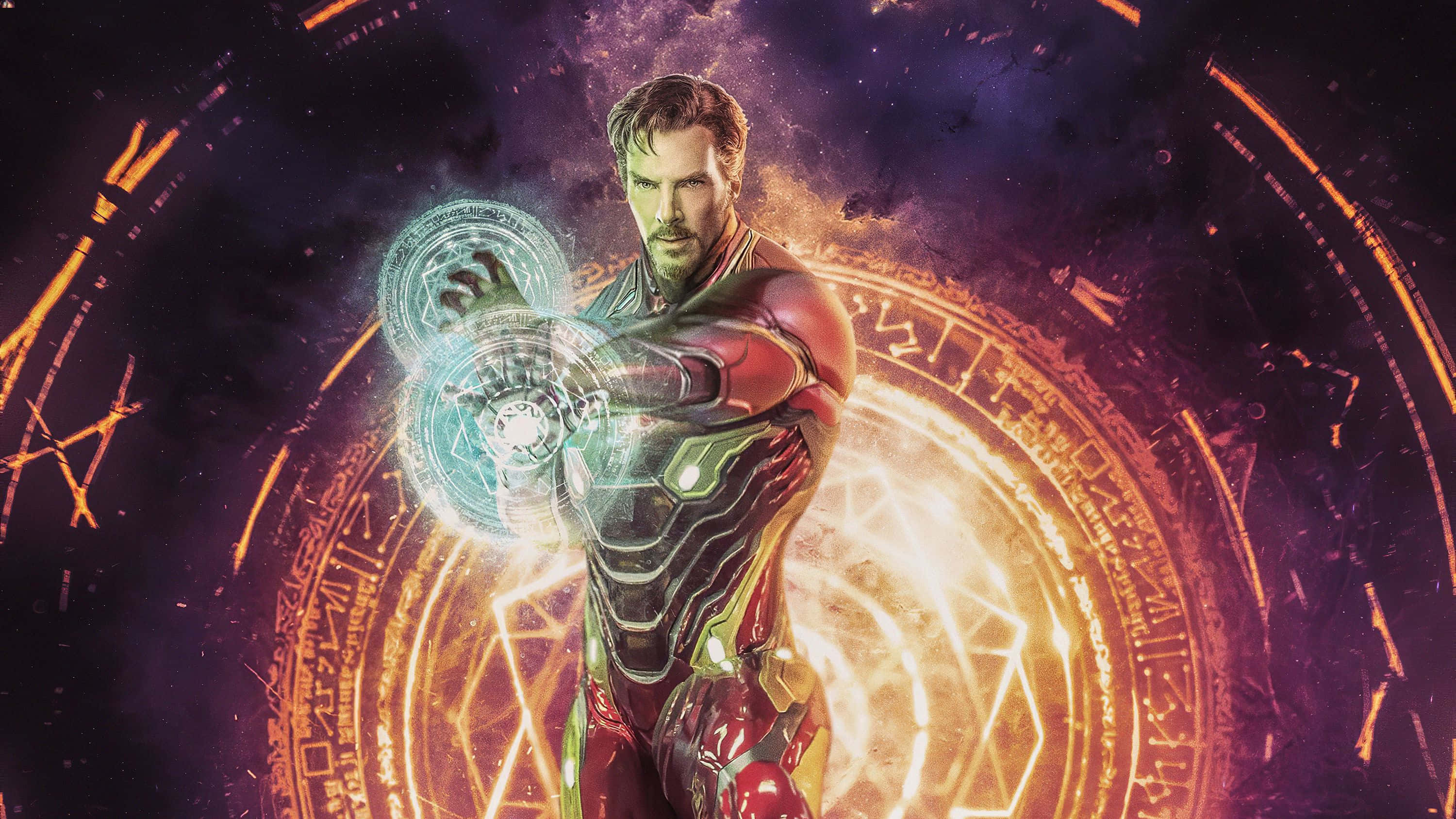 Iron Man, Doctor Strange, mystical gauntlet, 2K Desktop Wallpaper