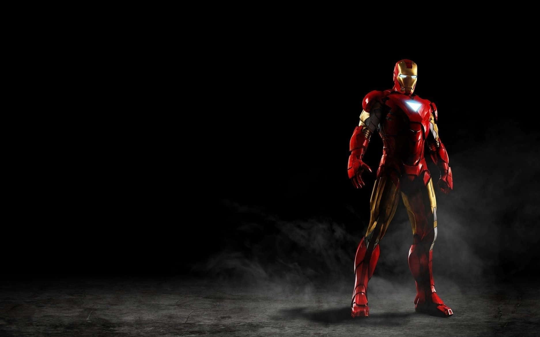 Iron Man, red and gold armor, arc reactor, HD Desktop Wallpaper