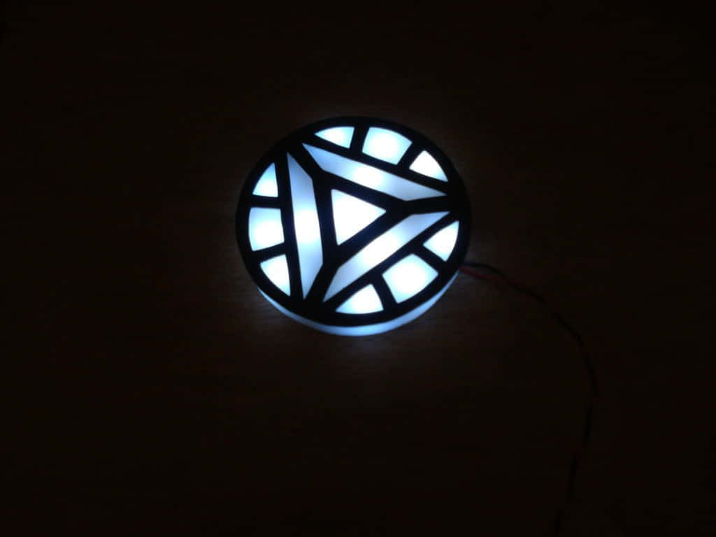 Iron Man Arc Reactor, LED light, geometric triangular cutouts, SD Desktop Wallpaper