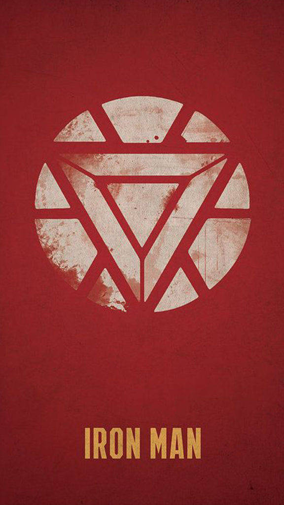 Iron Man Arc Reactor, white, textured deep red background, SD Phone Wallpaper