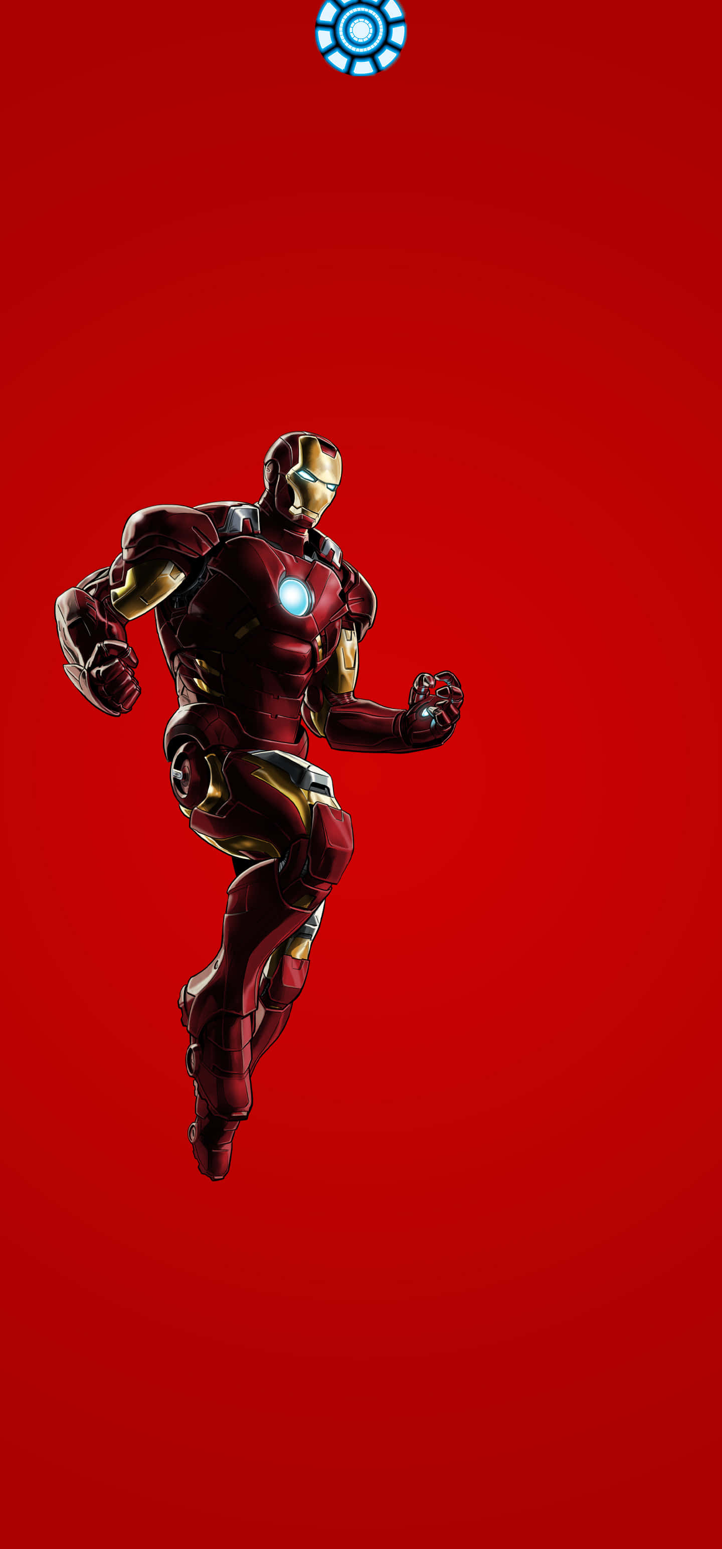 Iron Man, red gold armor, arc reactor, 2K Phone Wallpaper