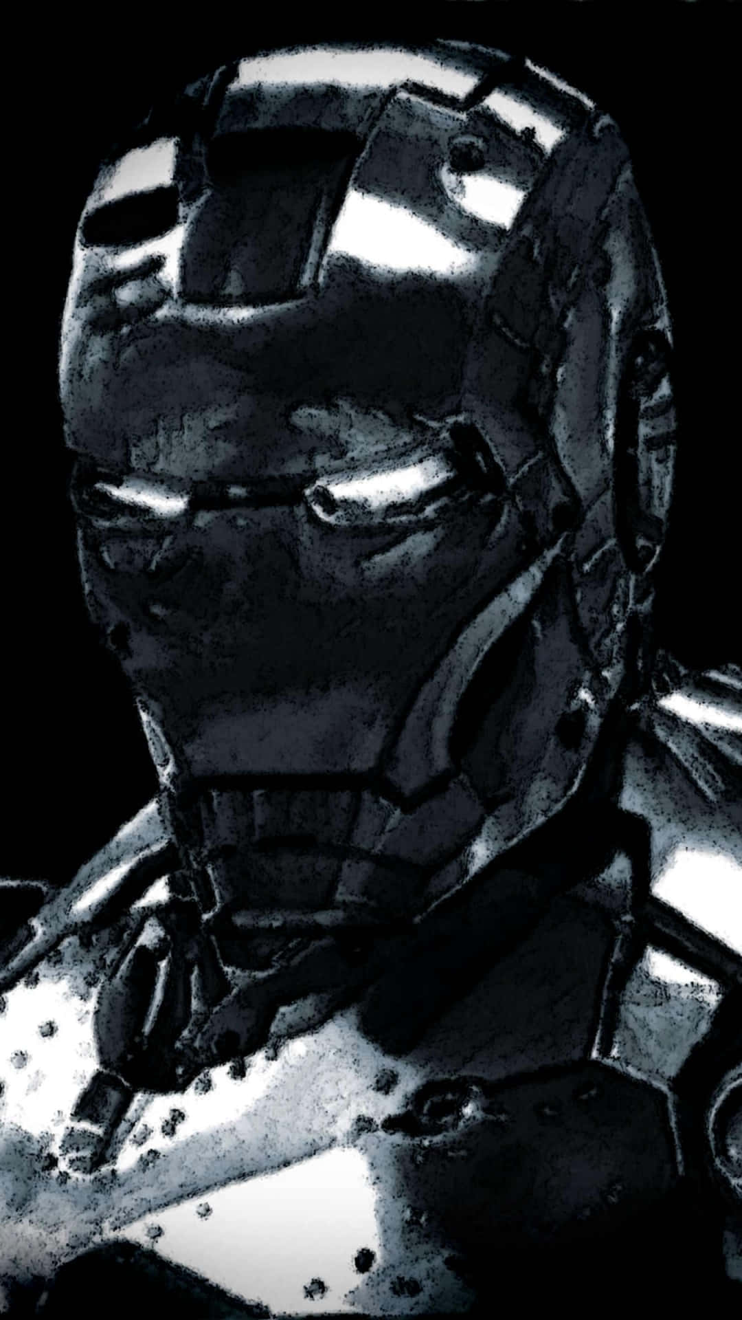 Iron Man, helmet, glowing eyes, Full HD Phone Wallpaper