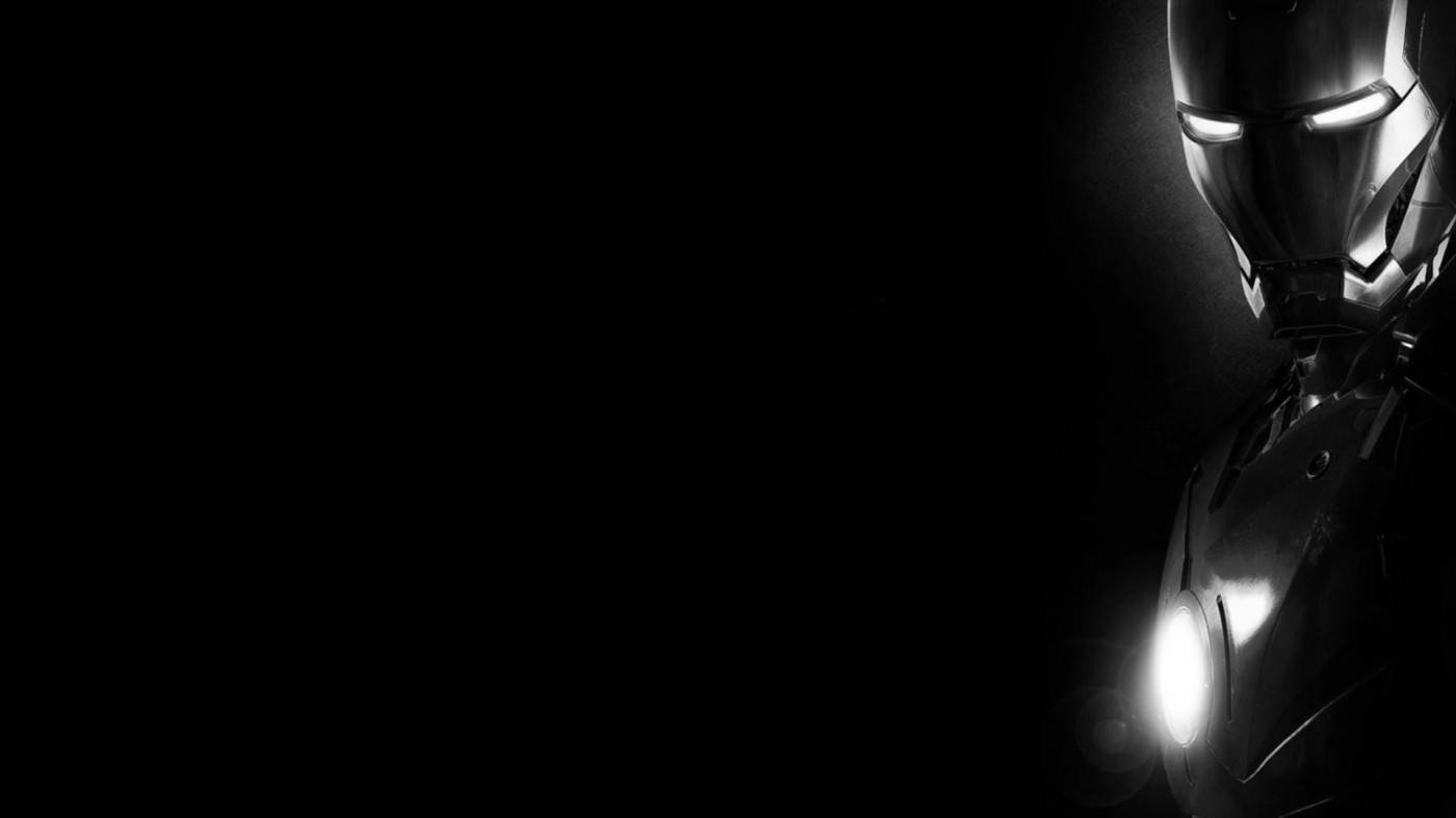 Iron Man, helmet, bright white lights, HD Desktop Wallpaper
