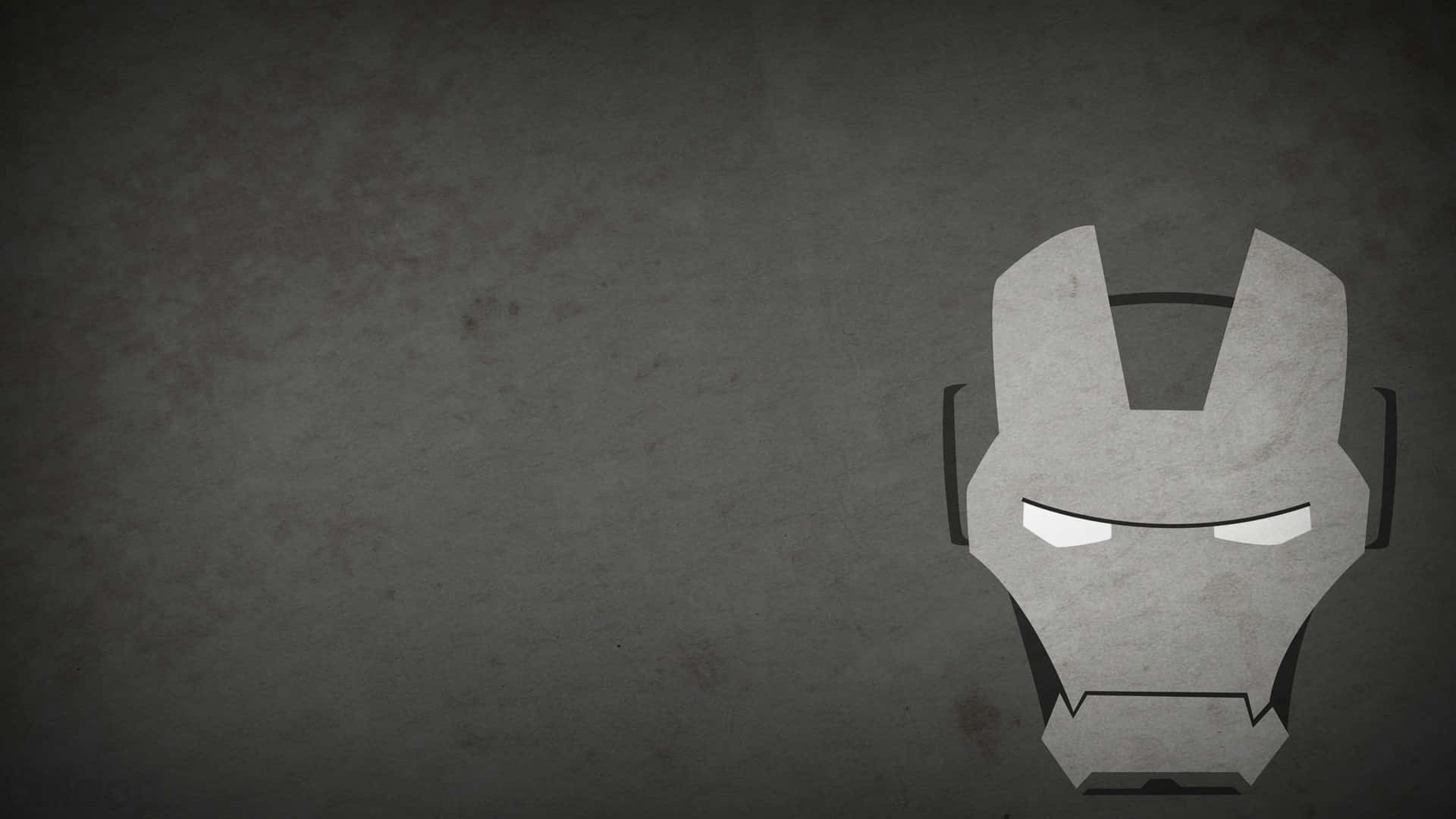 Iron Man, helmet, glowing eyes, Full HD Desktop Wallpaper