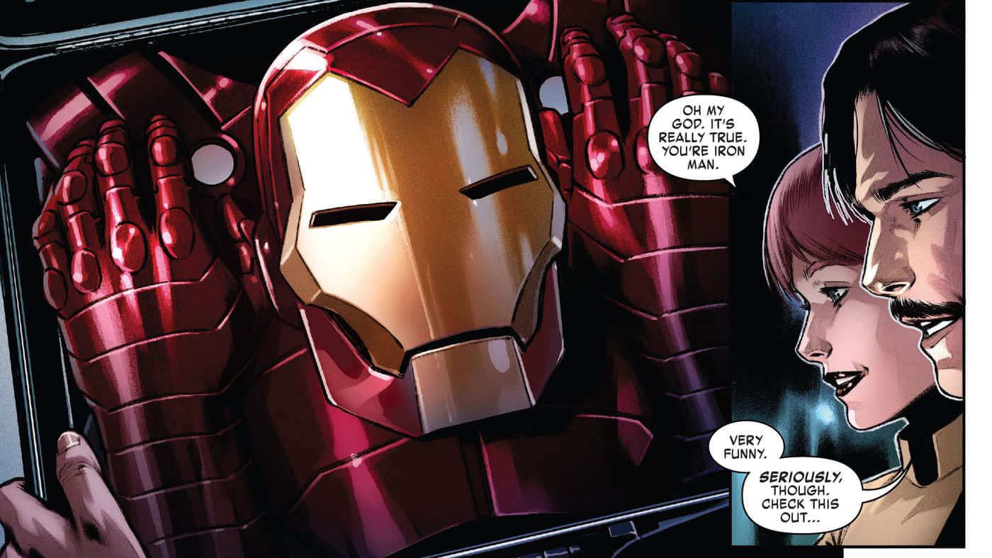 Iron Man, red and gold armor, case, HD Desktop Wallpaper