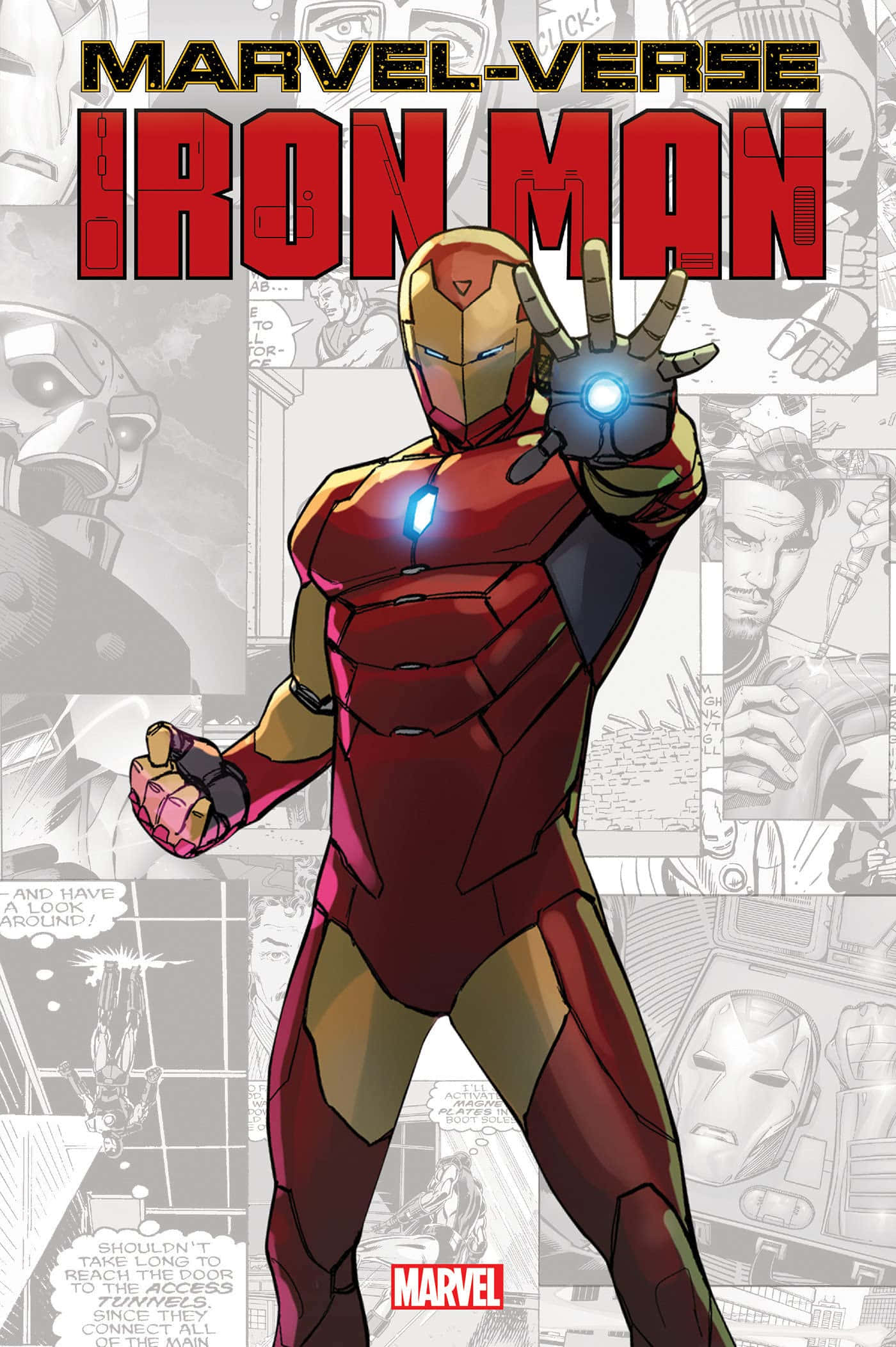 Iron Man, red and gold armor, glowing repulsors, Full HD Phone Wallpaper