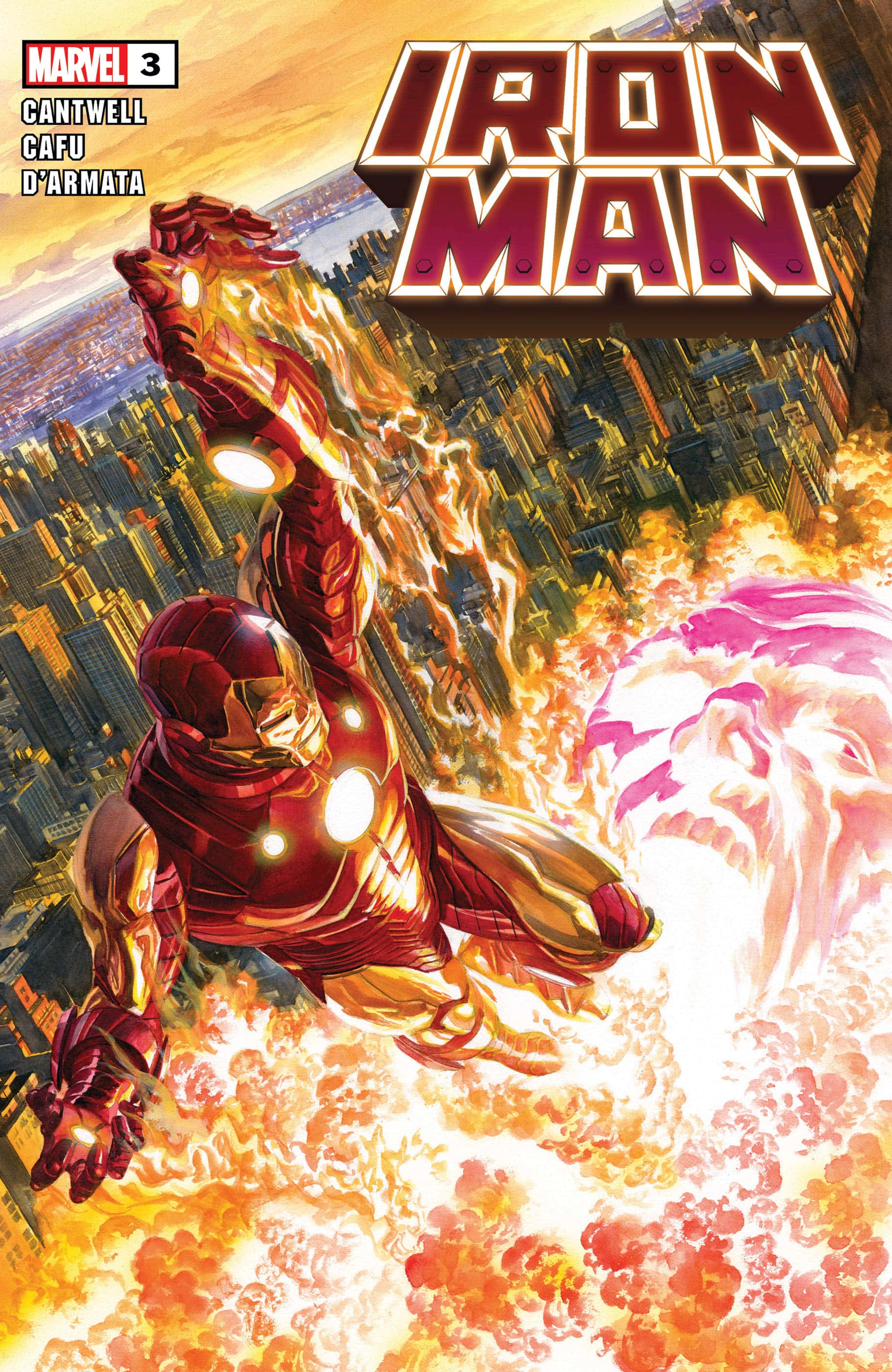 Iron Man, cityscape, repulsors, 2K Phone Wallpaper