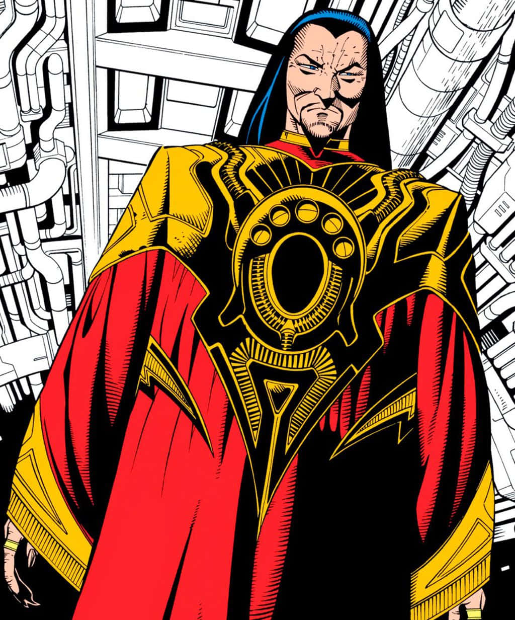 Iron Man, villains, red and gold robe, SD Phone Wallpaper