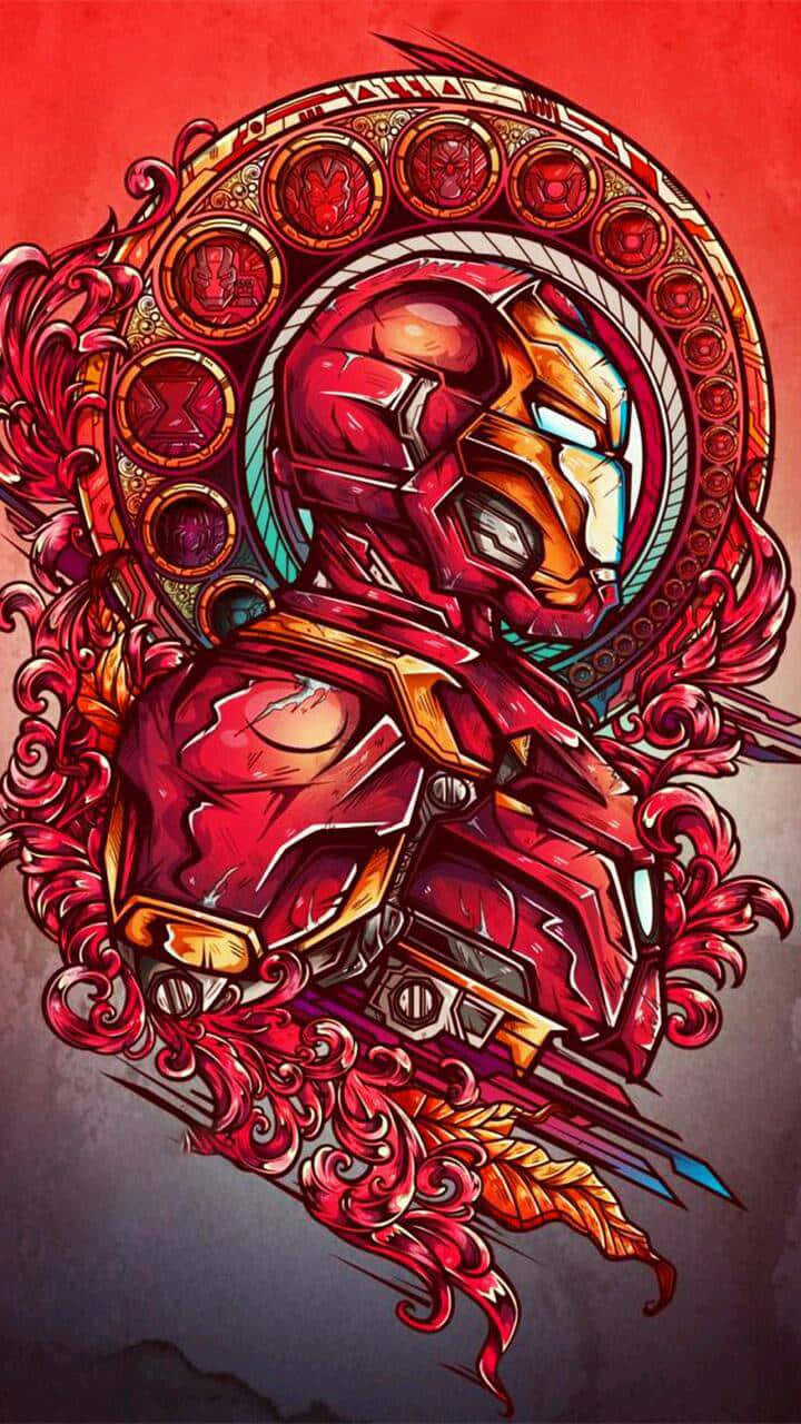 Iron Man, red, gold, HD Phone Wallpaper