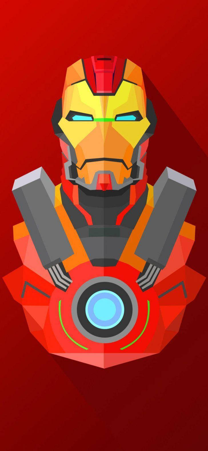 Iron Man, iPhone, low-poly, HD Phone Wallpaper