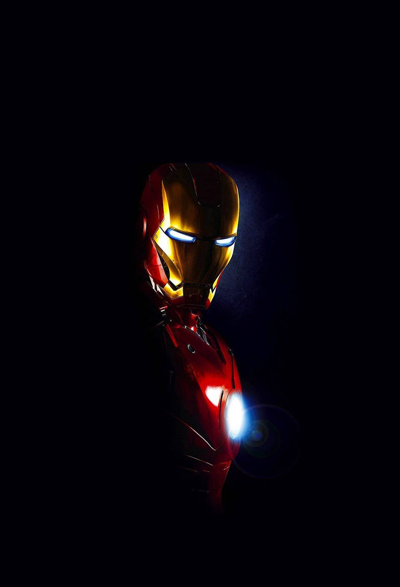 Iron Man, helmet, blue eyes, Full HD Phone Wallpaper